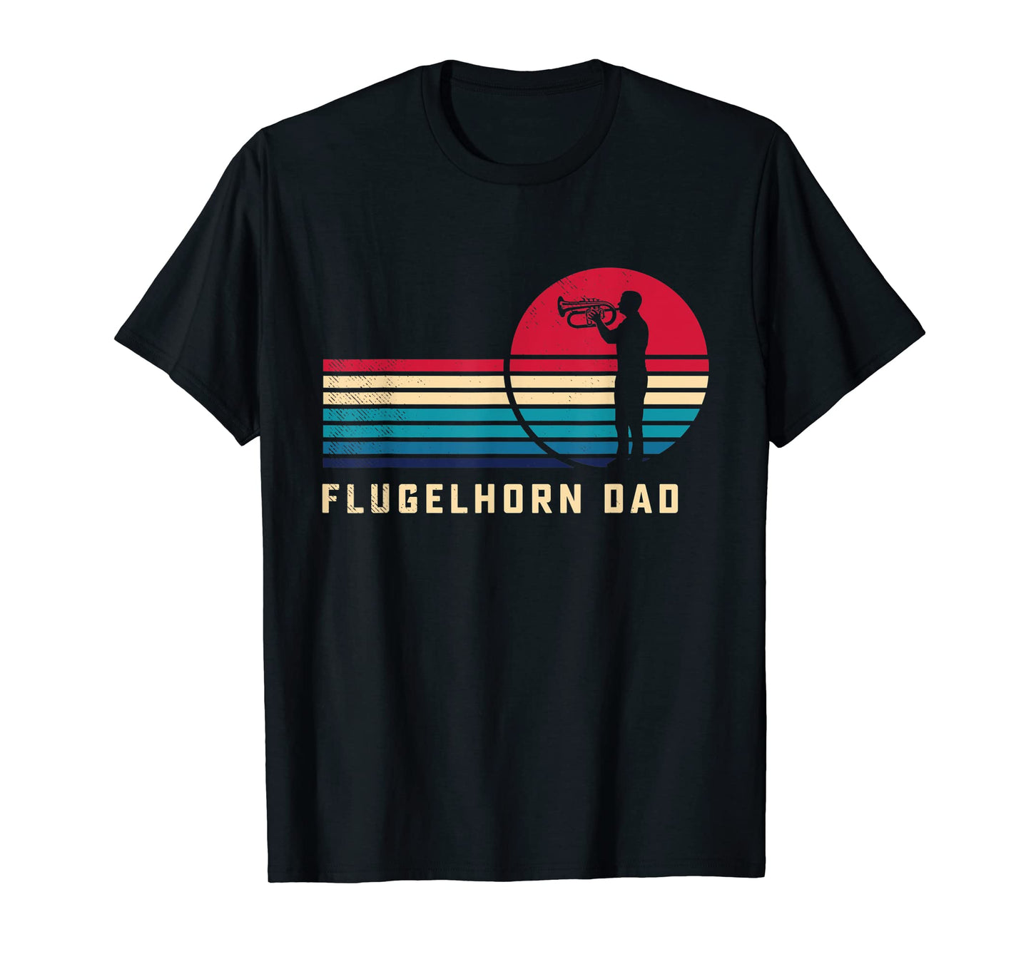 Flugelhorn Musician Dad Aesthetic Art T-Shirt - Unique Graphic Men Women - T-Shirt, Sweatshirt, Hoodie