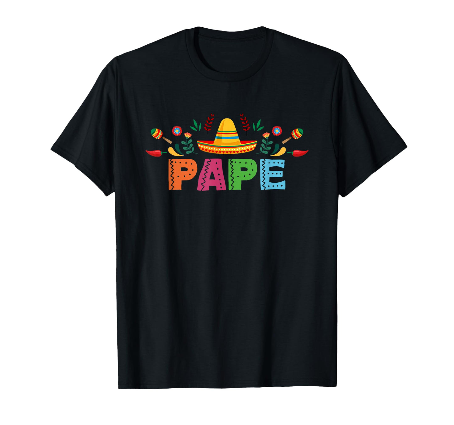 Papa Mexican Fiesta Bday Party Theme T-Shirt - Trendy Graphic for Adults - T-Shirt, Sweatshirt, Hoodie