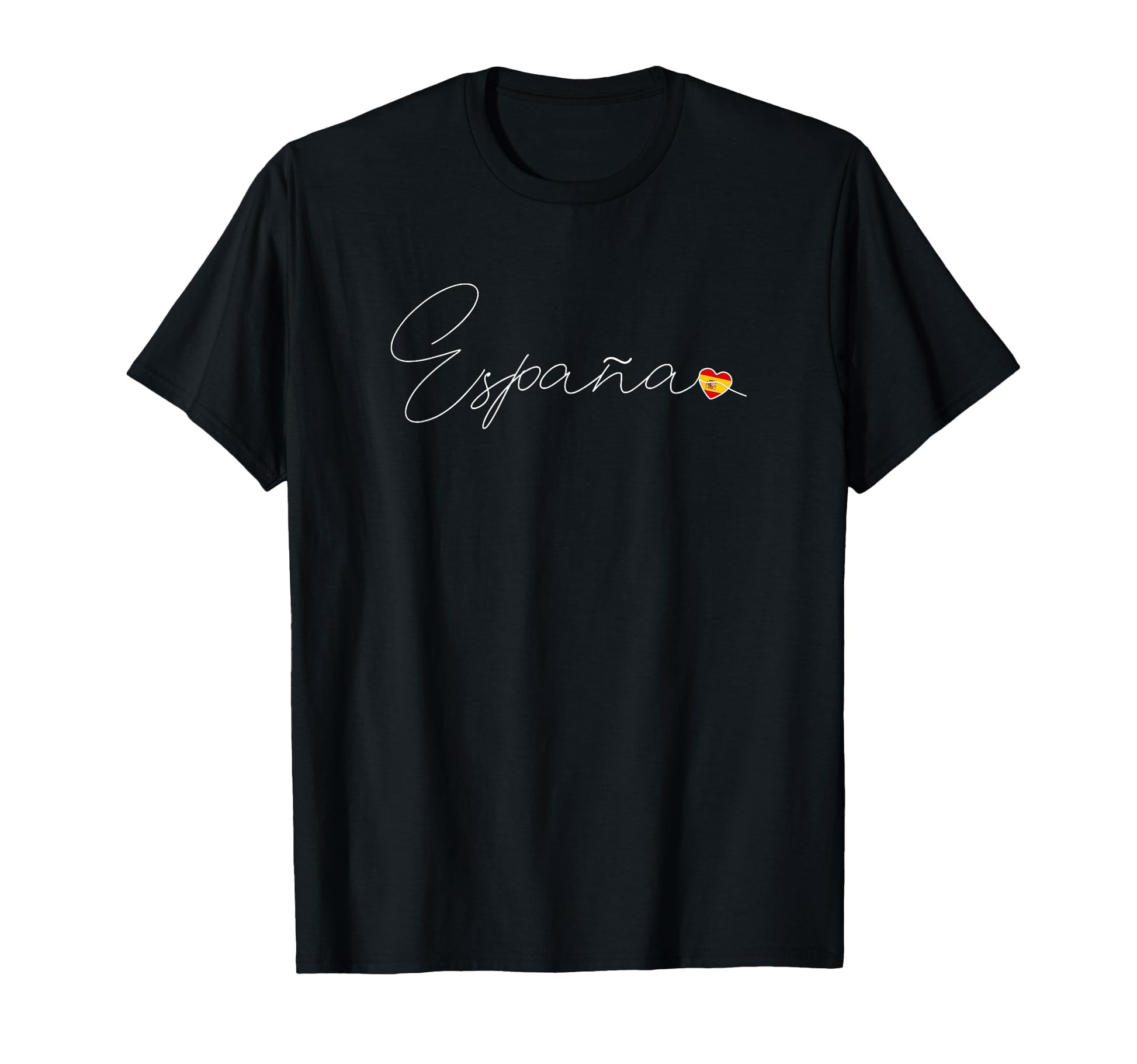 Espa Simple Love Spanish Flag Heart T-Shirt - Trendy Graphic Men Women - T-Shirt, Sweatshirt, Hoodie