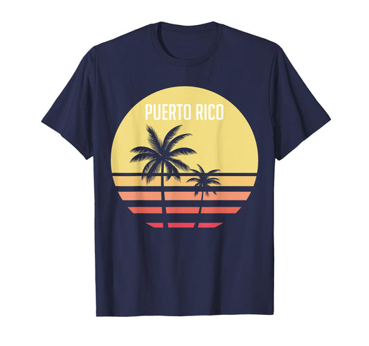 70S 80S Puerto Rico North America T-Shirt - Fun Novelty Design for Adults - T-Shirt, Sweatshirt, Hoodie