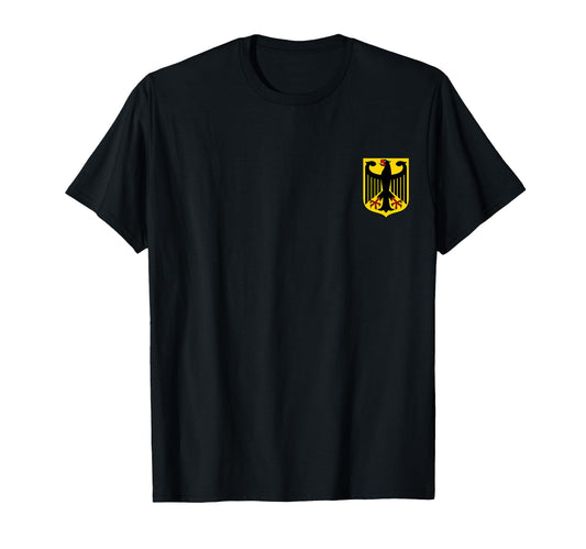 Badge Germany Flag German Flags Deutsche T-Shirt - Aesthetic Graphic Unisex - T-Shirt, Sweatshirt, Hoodie