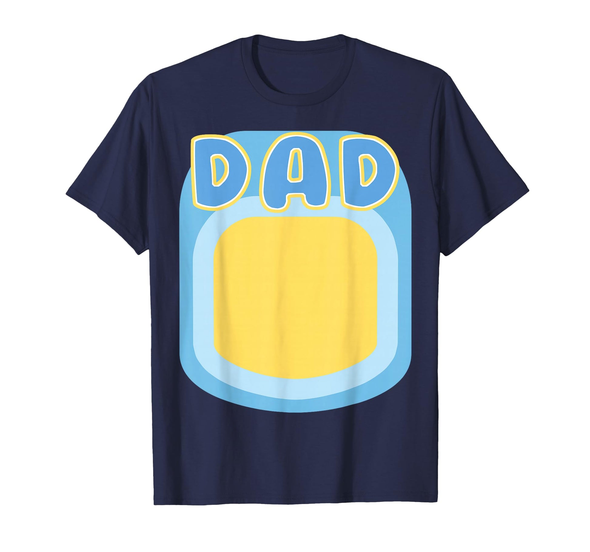 Blue Doggie Dog Dad Family Matching T-Shirt - Graphic Print Men Women - T-Shirt, Sweatshirt, Hoodie