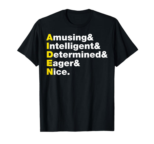 Aiden Name Gift Personalized Aiden T-Shirt - Trendy Graphic for Adults - T-Shirt, Sweatshirt, Hoodie