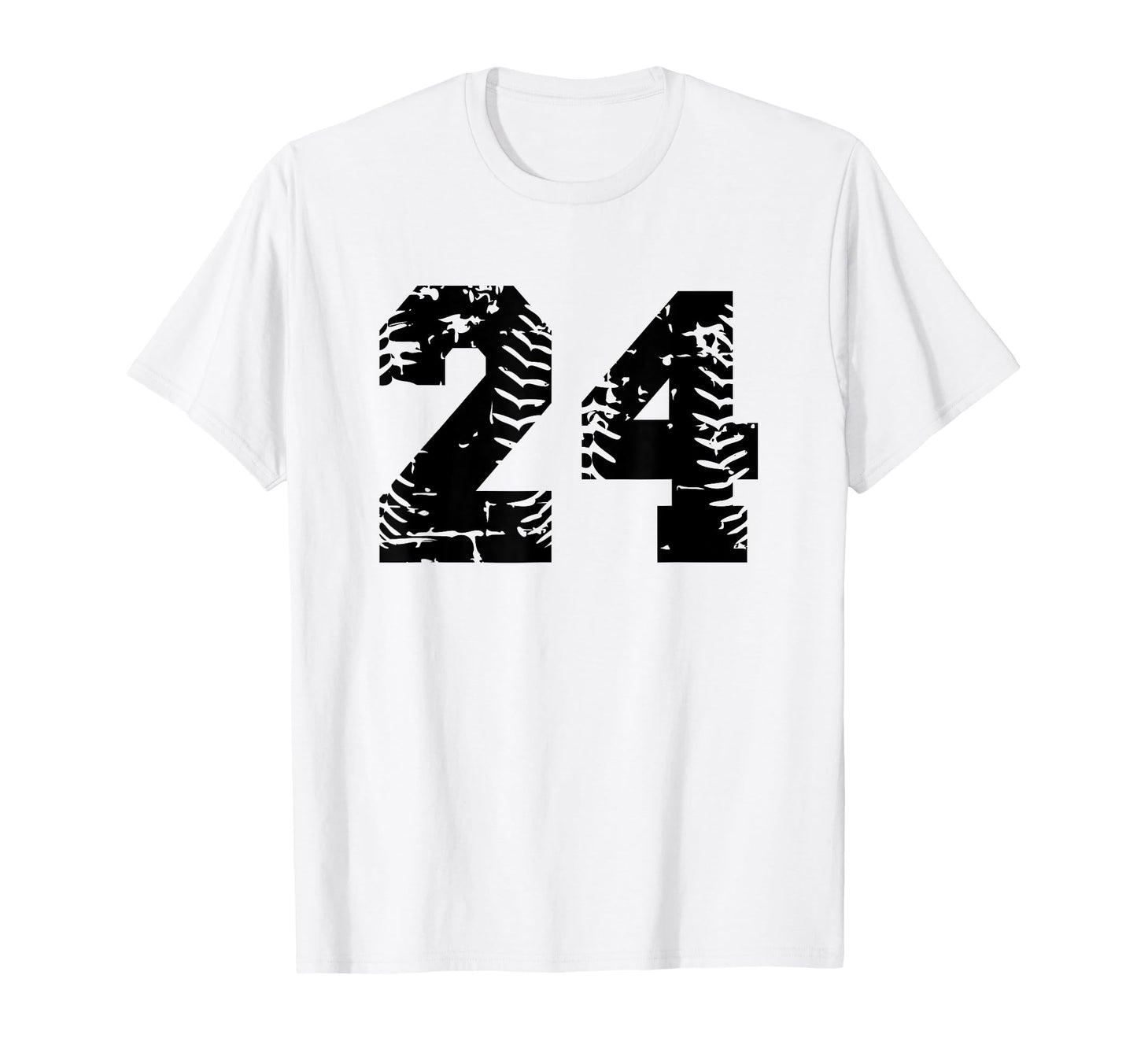 Number 24 Softball Baseball Black T-Shirt - Streetwear Style Men Women - T-Shirt, Sweatshirt, Hoodie