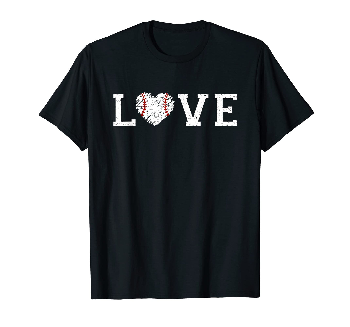 Love Baseball Heart Softball Mom Dad T-Shirt - Graphic Print Men Women - T-Shirt, Sweatshirt, Hoodie