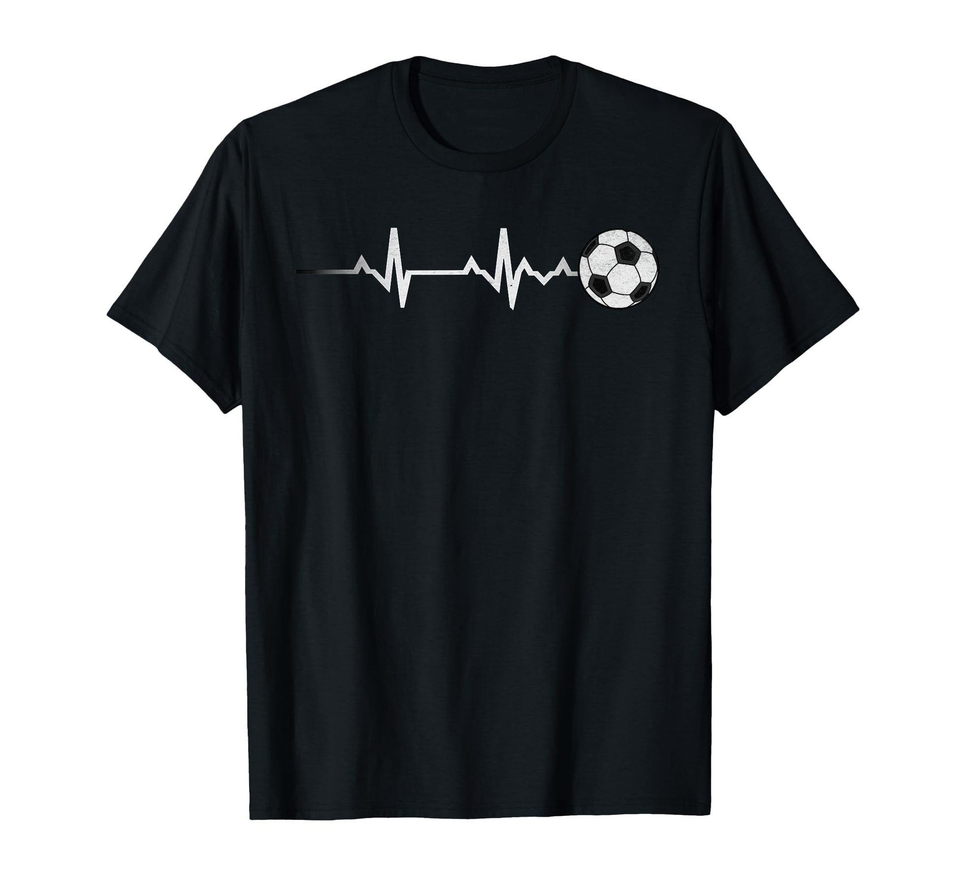 Soccer Heartbeat Soccer Ball Heartbeat T-Shirt - Graphic Print Men Women - T-Shirt, Sweatshirt, Hoodie