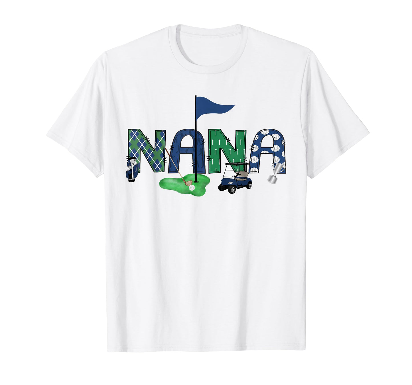 Nana Birthday Hole One Golf Sport T-Shirt - Unique Graphic Men Women - T-Shirt, Sweatshirt, Hoodie
