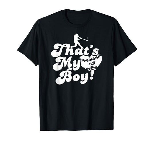 20 Thats My Baseball Mom Dad T-Shirt - Aesthetic Graphic for Adults - T-Shirt, Sweatshirt, Hoodie