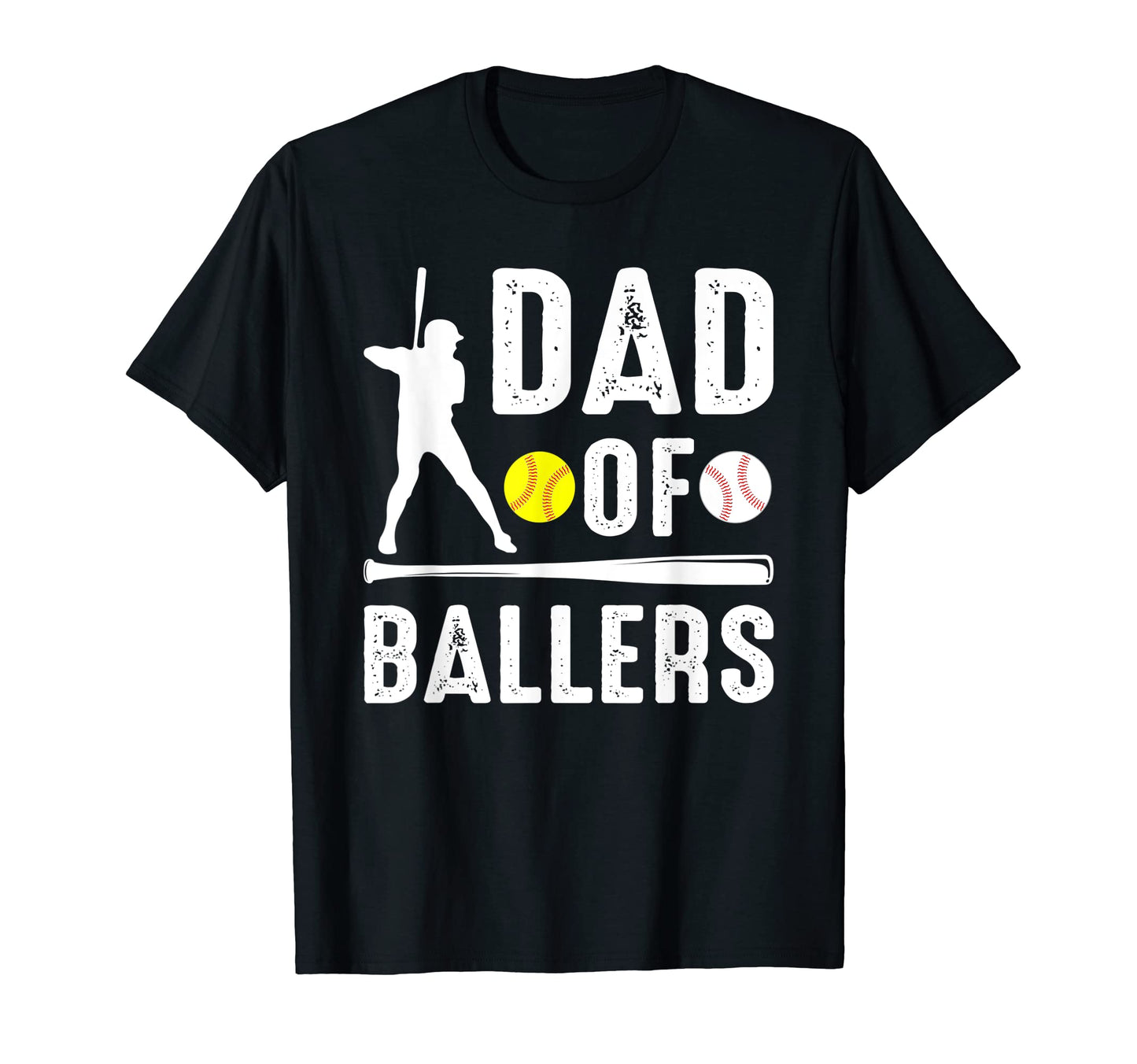 Mens Dad Ballers Baseball Raise T-Shirt - Fun Novelty Design Unisex - T-Shirt, Sweatshirt, Hoodie