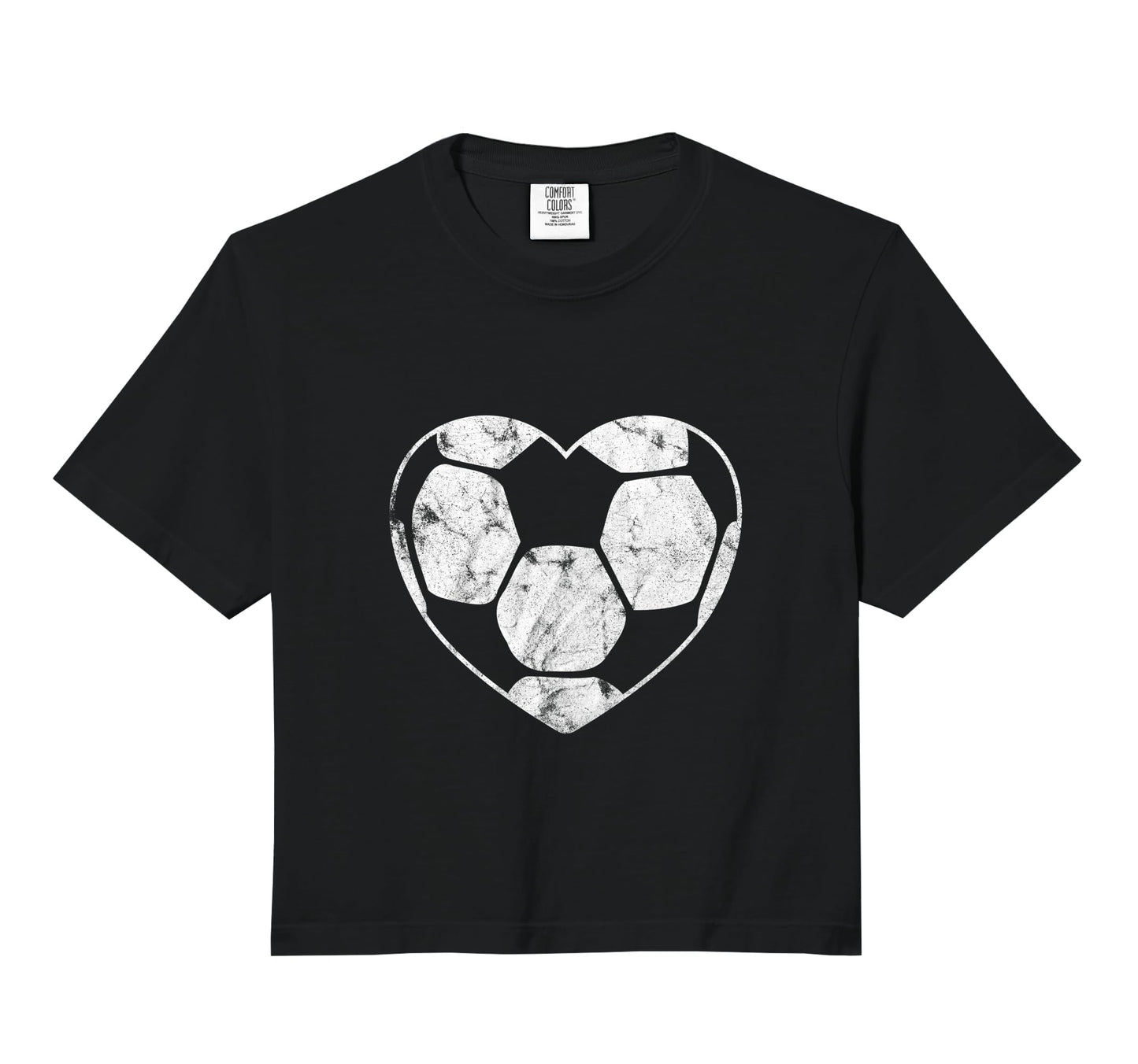 Soccer Ball Heart Shape Mom Parent Fan T-Shirt - Custom Art Print Unisex - T-Shirt, Sweatshirt, Hoodie