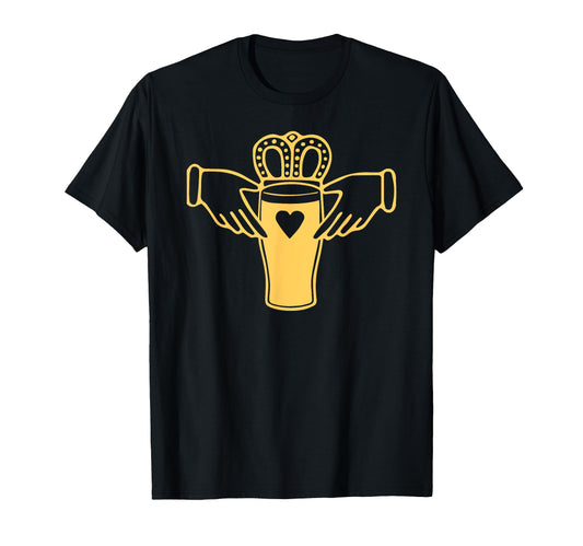 Beer Pint Claddagh St Patricks T-Shirt - Casual Everyday Wear for Adults - T-Shirt, Sweatshirt, Hoodie