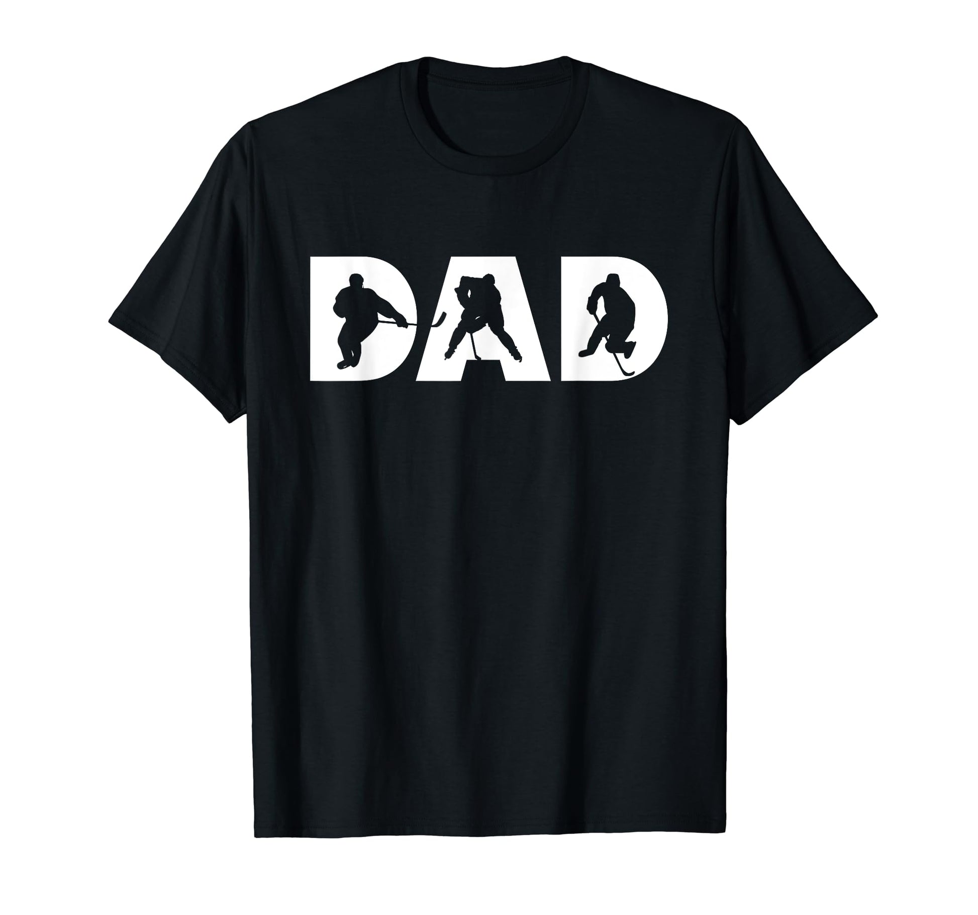 Hockey Dad Hockey Player Silhouette T-Shirt - Custom Art Print for Adults - T-Shirt, Sweatshirt, Hoodie