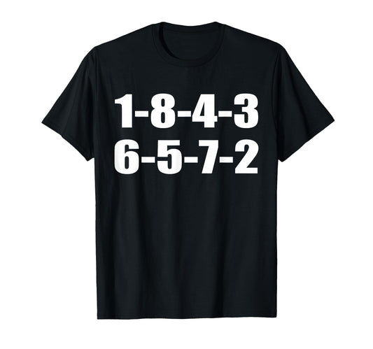 1 8 4 3 6 5 7 2 Fire Order Small T-Shirt - Aesthetic Graphic for Adults - T-Shirt, Sweatshirt, Hoodie