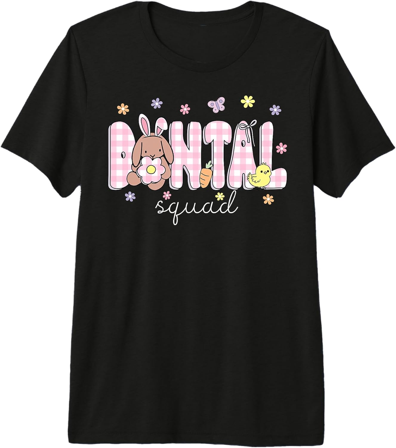 Easter Pediatric Dental Crew Floral Spring Rabbit Unisex T-shirt, Sweatshirt, Hoodie, Long Sleeve Tee - T-Shirt, Sweatshirt, Hoodie