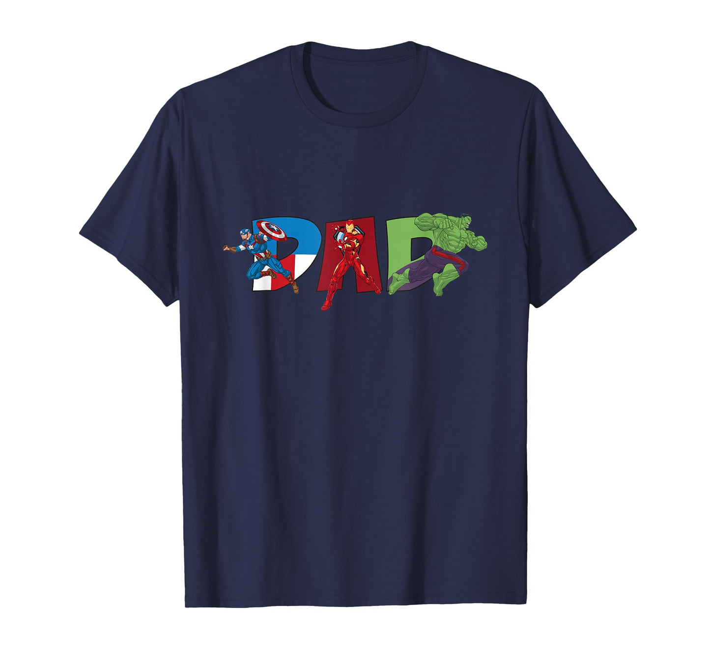 Marvel Avengers Trio Dad Fathers Day T-Shirt - Custom Art Print for Adults - T-Shirt, Sweatshirt, Hoodie