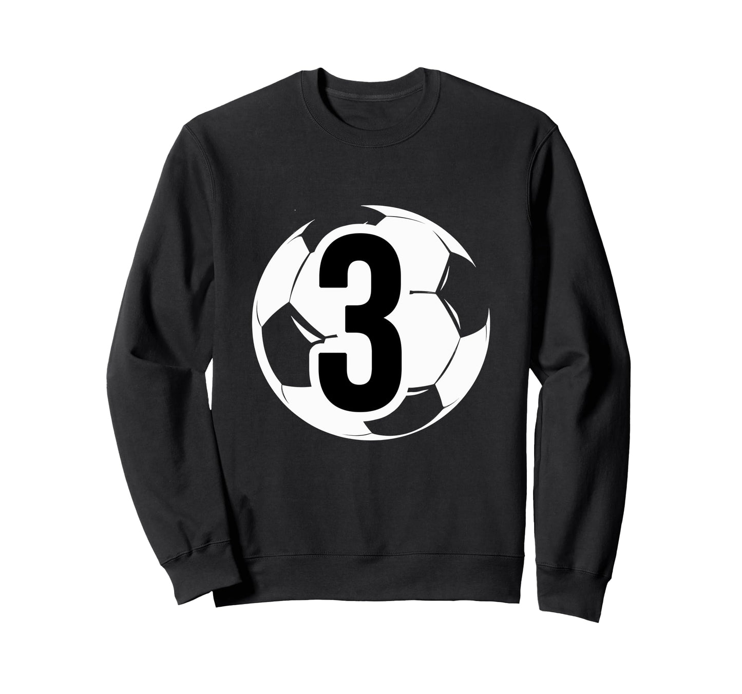 3 Soccer Birthday Gift Soccer Fan Sweatshirt - Trendy Graphic Unisex - T-Shirt, Sweatshirt, Hoodie