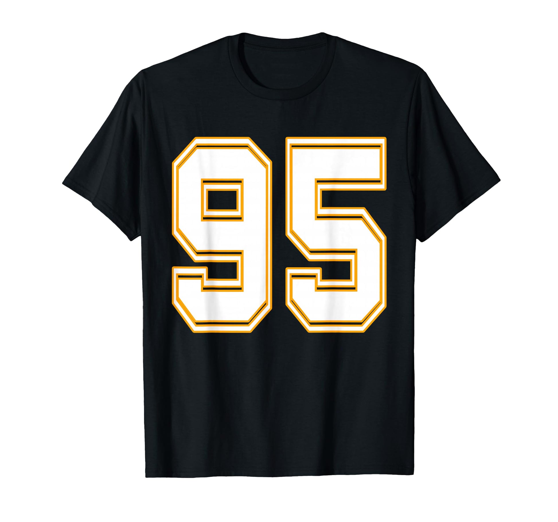 Number 95 Red Yellow White Football T-Shirt - Streetwear Style Men Women - T-Shirt, Sweatshirt, Hoodie