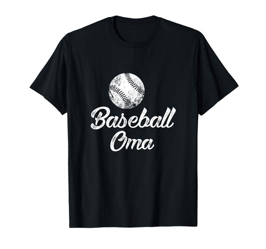 Baseball Oma Funny Player Fan Gift T-Shirt - Fun Novelty Design Men Women - T-Shirt, Sweatshirt, Hoodie