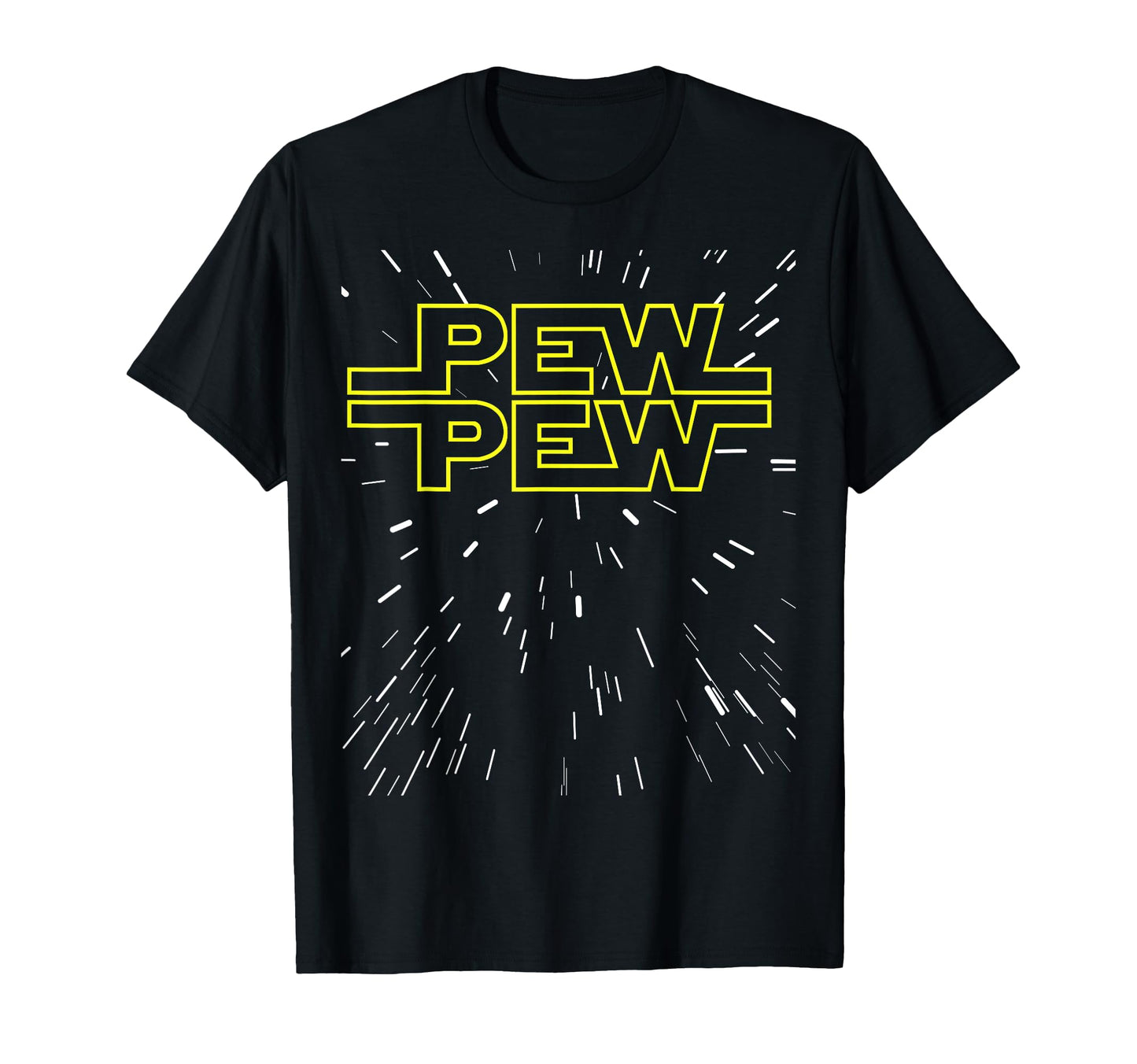 Pew Pew Sci Fi Fps Video Gamer Blaster T-Shirt - Fun Novelty Design Unisex - T-Shirt, Sweatshirt, Hoodie