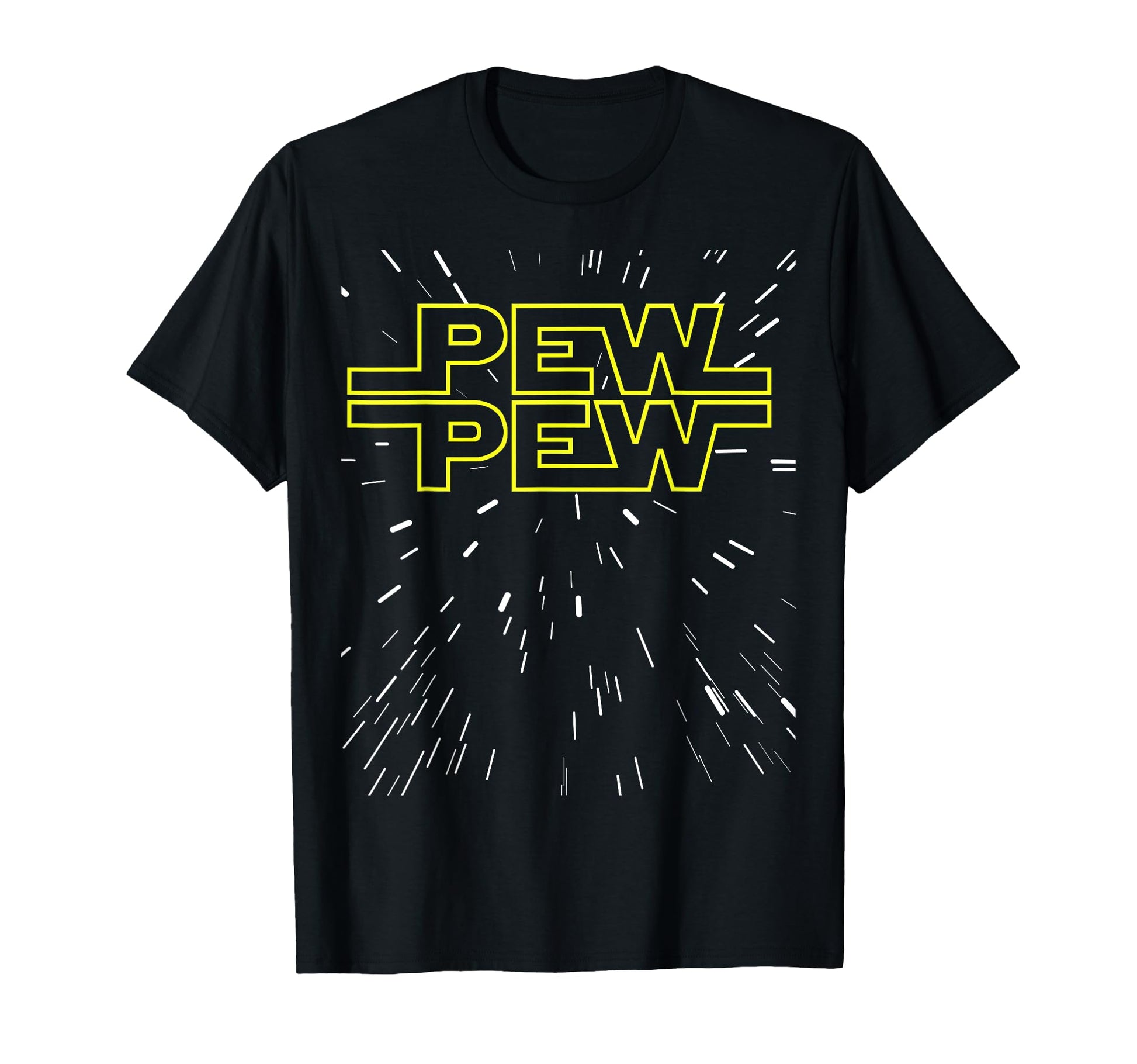 Pew Pew Sci Fi Fps Video Gamer Blaster T-Shirt - Fun Novelty Design Unisex - T-Shirt, Sweatshirt, Hoodie