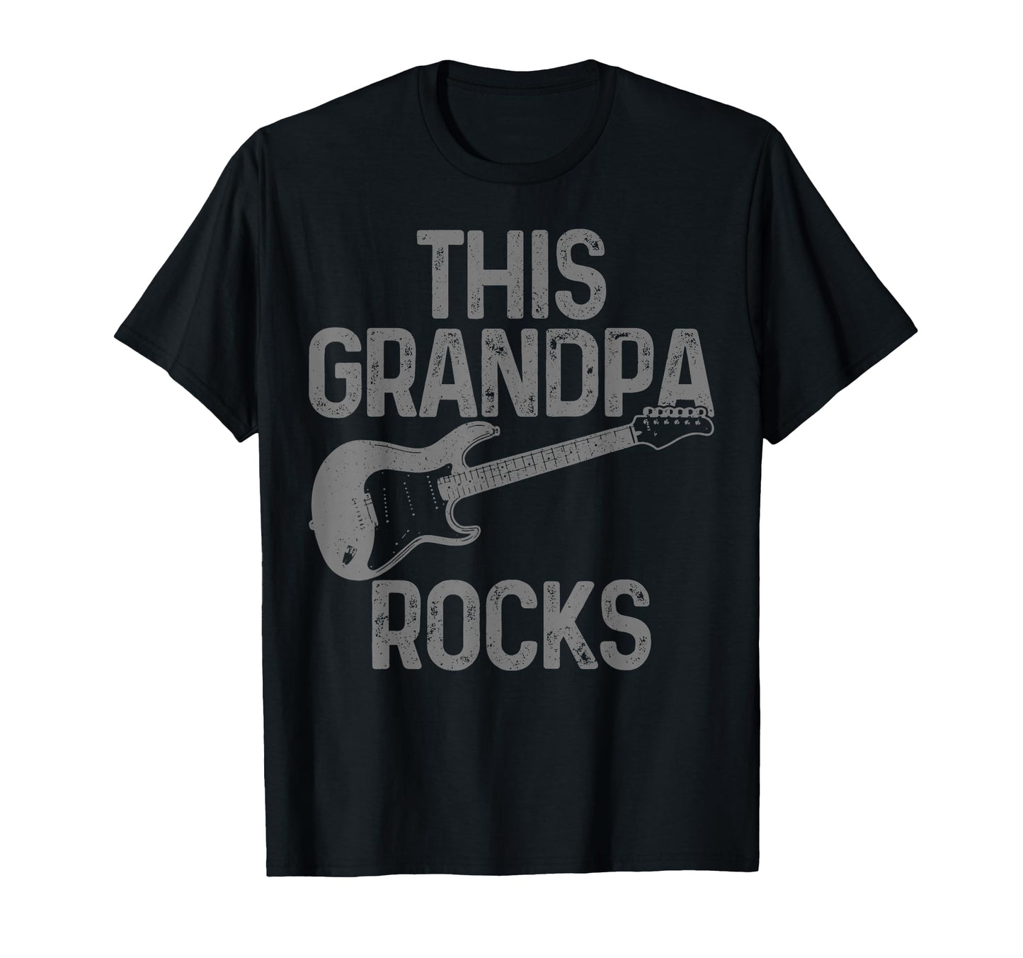 Guitar This Grandpa Rocks Grandpa T-Shirt - Minimalist Print Unisex - T-Shirt, Sweatshirt, Hoodie