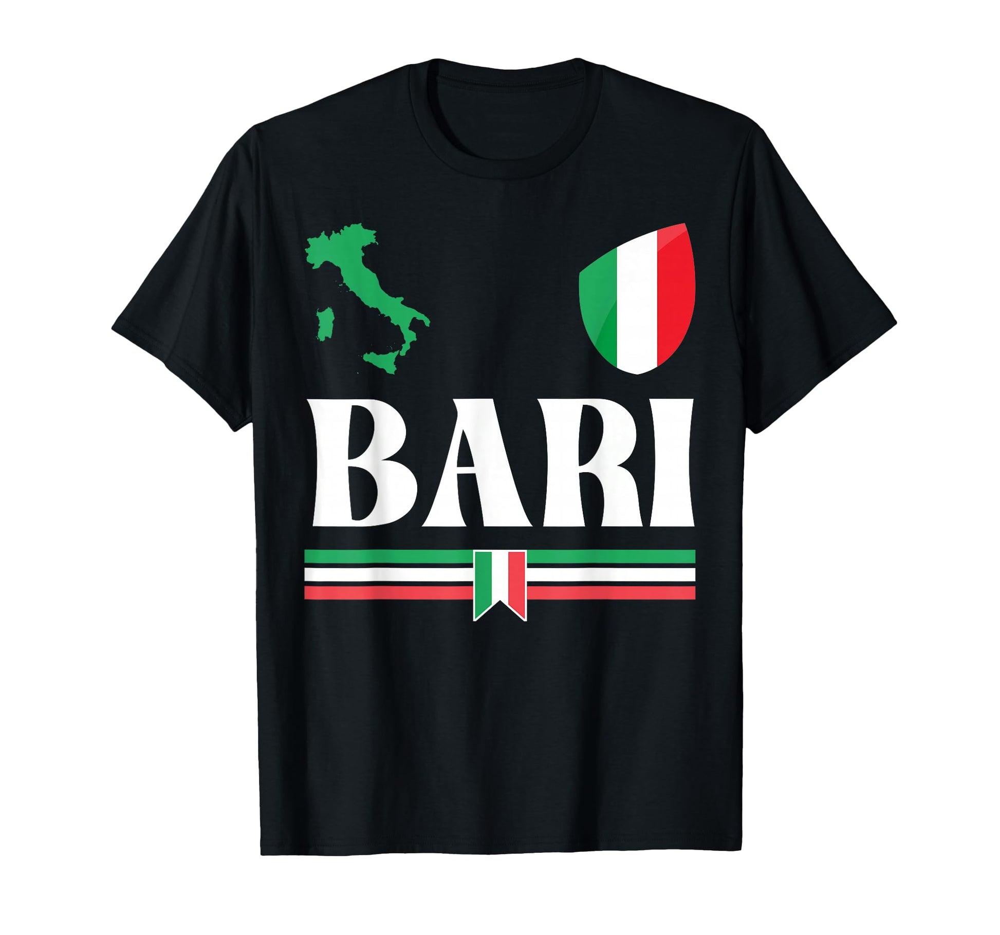 Bari Italy Flag Bari Italy Bari T-Shirt - Custom Art Print Unisex - T-Shirt, Sweatshirt, Hoodie