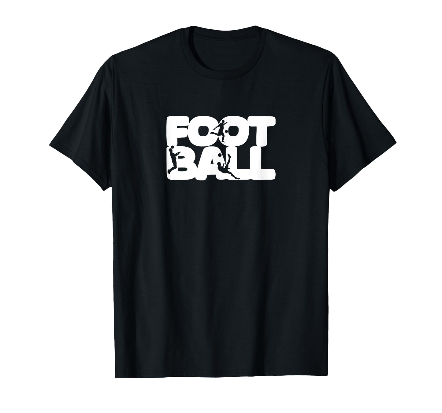 Football Silhouette Soccer Player Fan T-Shirt - Minimalist Print for Adults - T-Shirt, Sweatshirt, Hoodie