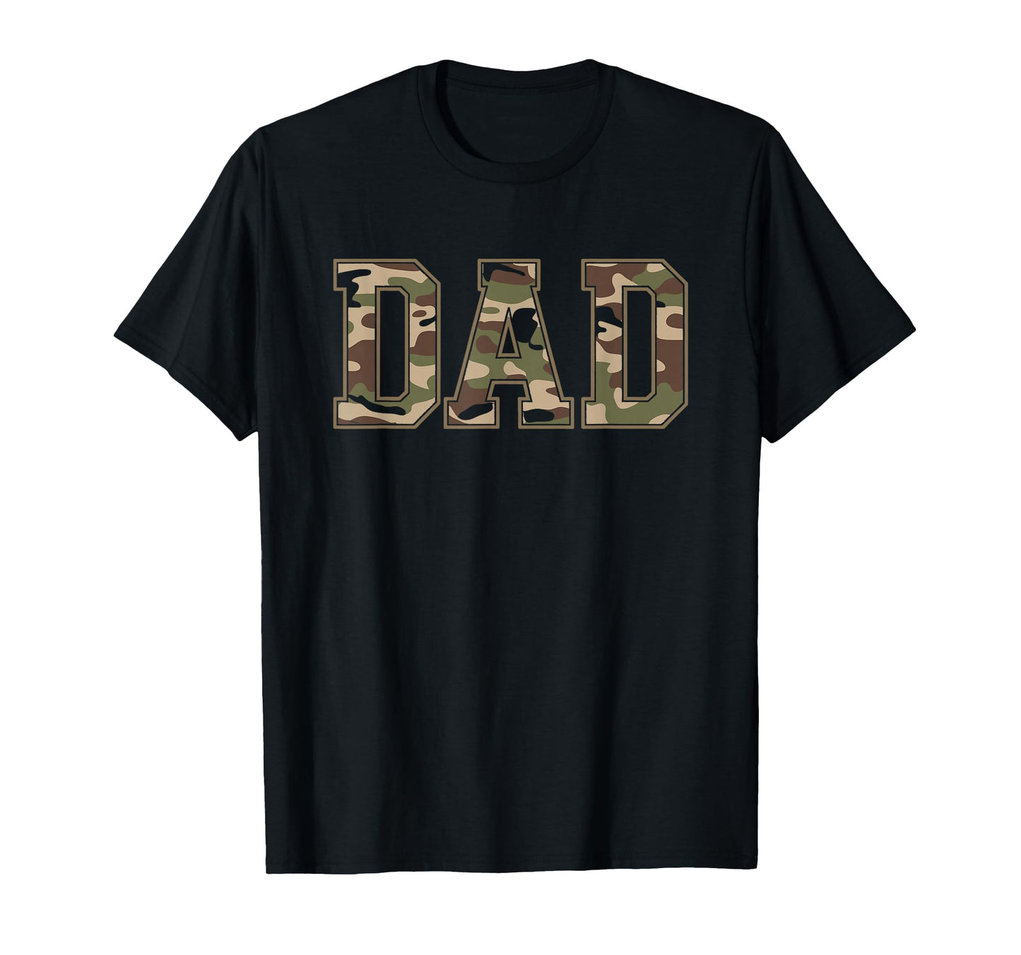Camouflage Hunting Dad Fathers Day Military T-Shirt - Graphic Print Unisex - T-Shirt, Sweatshirt, Hoodie