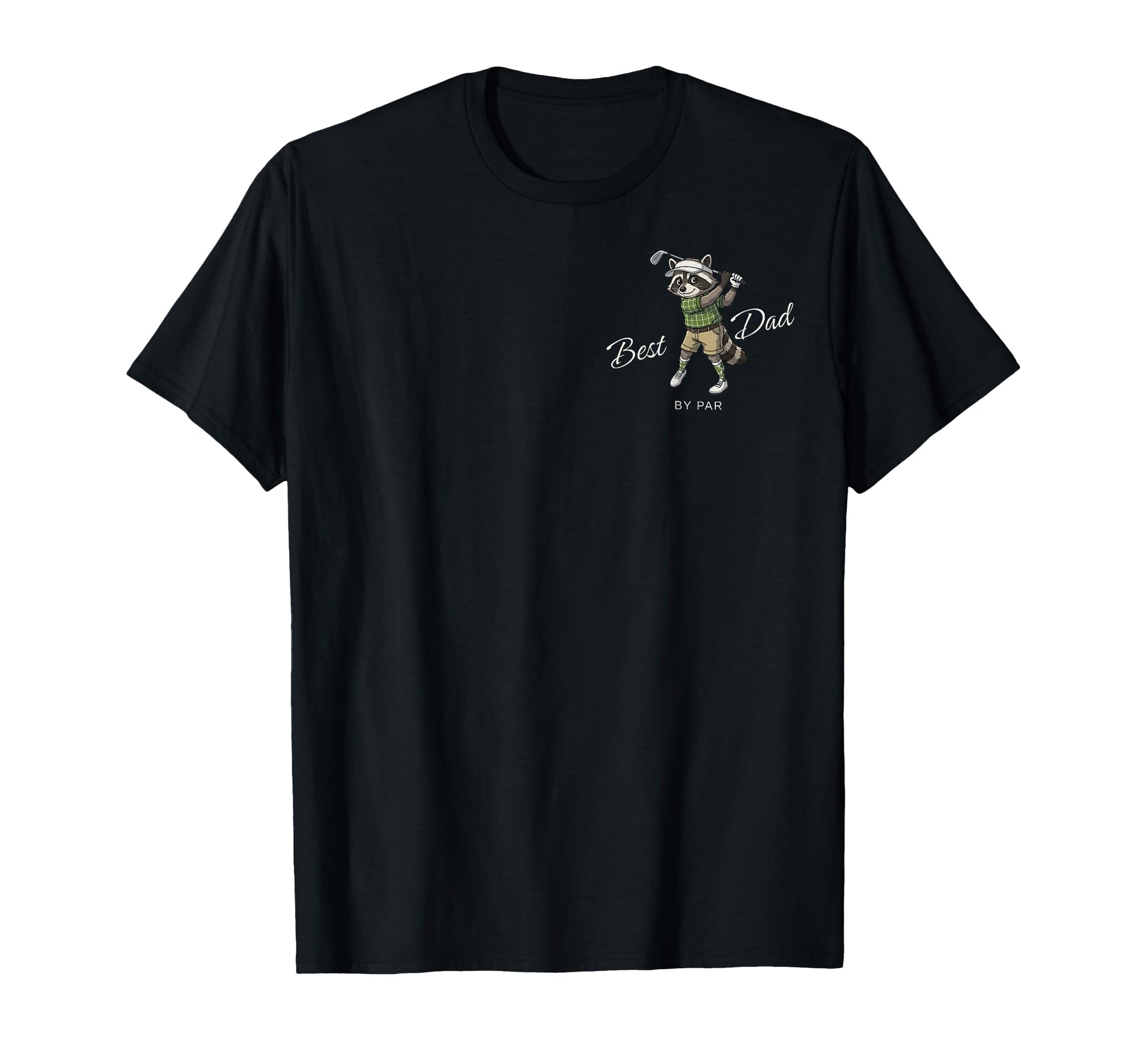 Best Dad Par Funny Golf Raccoon Dad T-Shirt - Trendy Graphic for Adults - T-Shirt, Sweatshirt, Hoodie