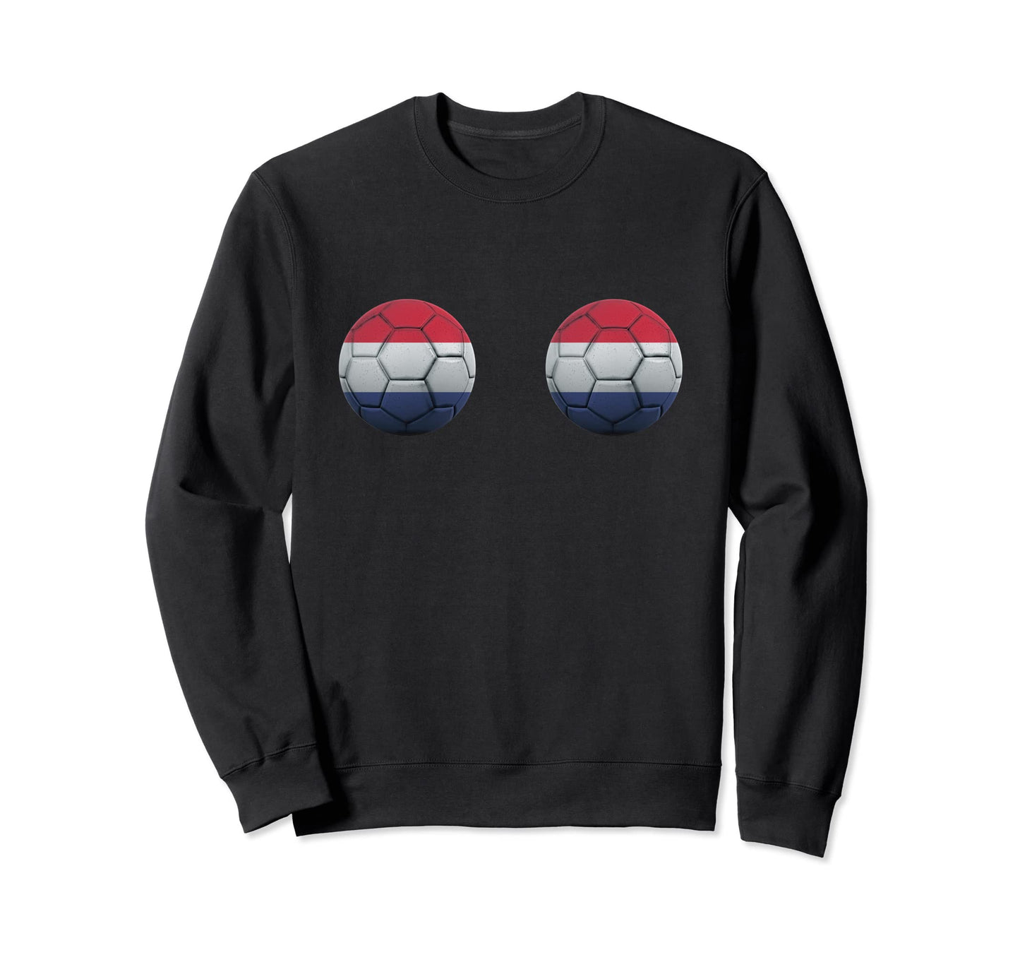 Netherlands Soccer Dutch Flag Boobs Sweatshirt - Graphic Print Unisex - T-Shirt, Sweatshirt, Hoodie