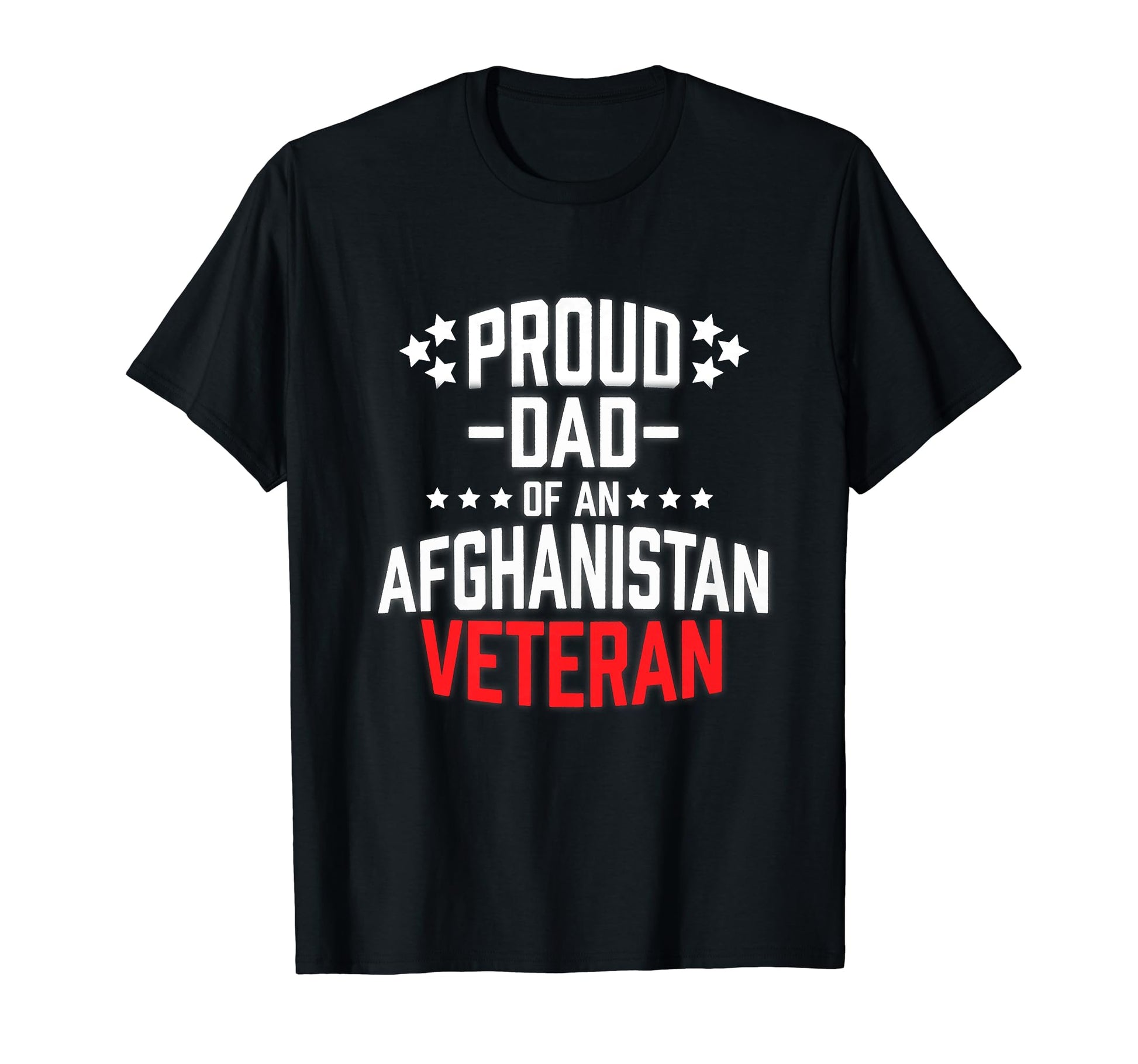 Proud Dad Afghanistan Veteran Military T-Shirt - Minimalist Print Unisex - T-Shirt, Sweatshirt, Hoodie