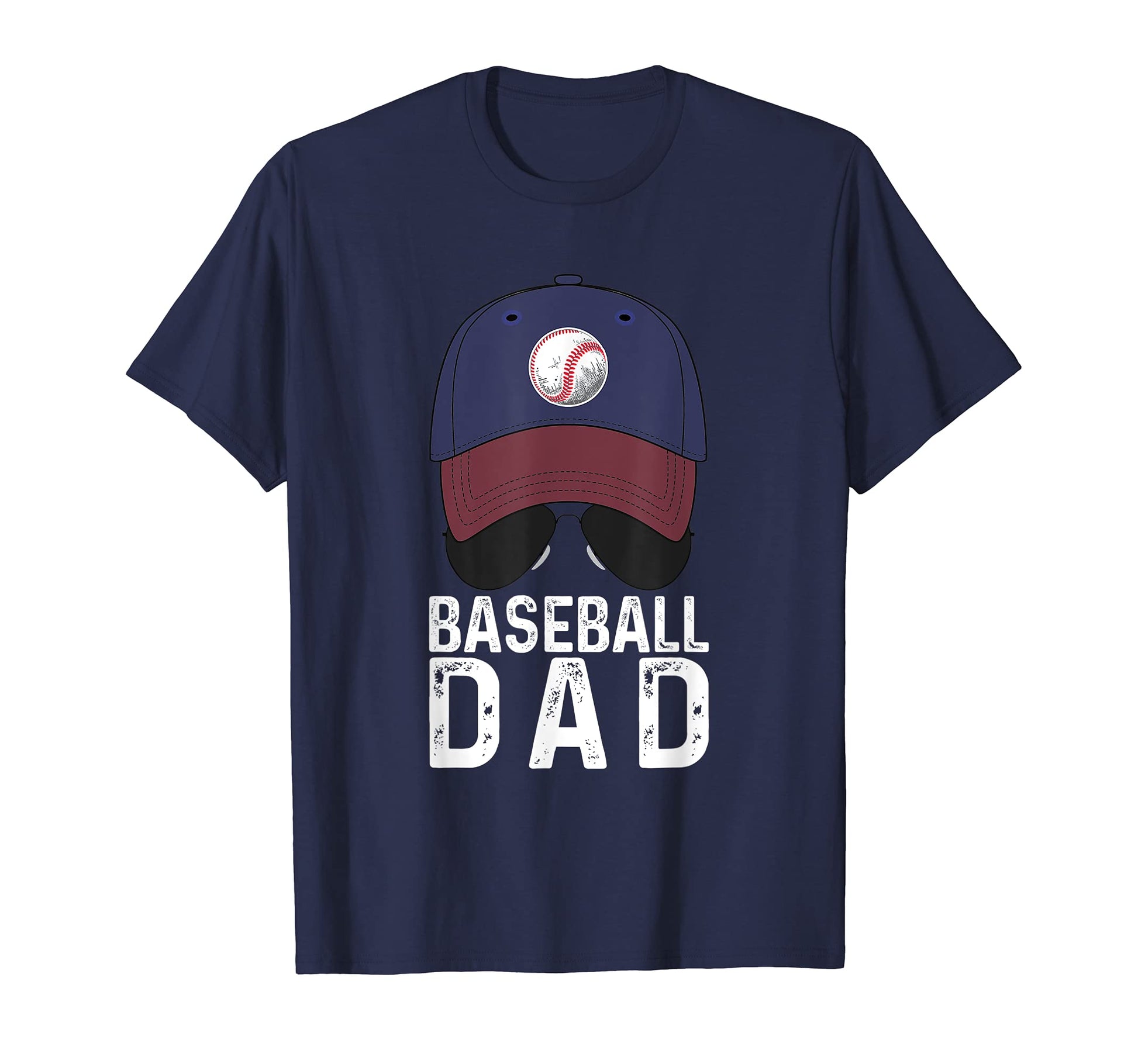 Baseball Dad Baseball Hat And T-Shirt - Casual Everyday Wear for Adults - T-Shirt, Sweatshirt, Hoodie