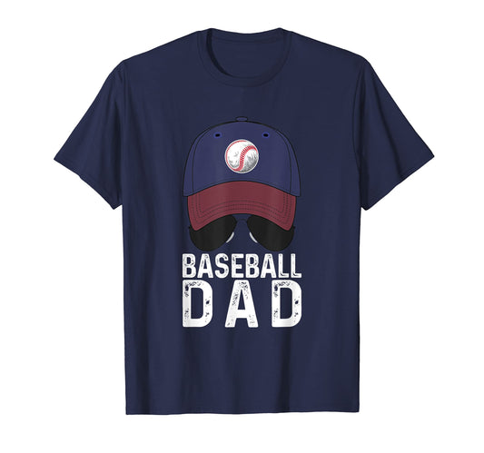 Baseball Dad Baseball Hat And T-Shirt - Casual Everyday Wear for Adults - T-Shirt, Sweatshirt, Hoodie