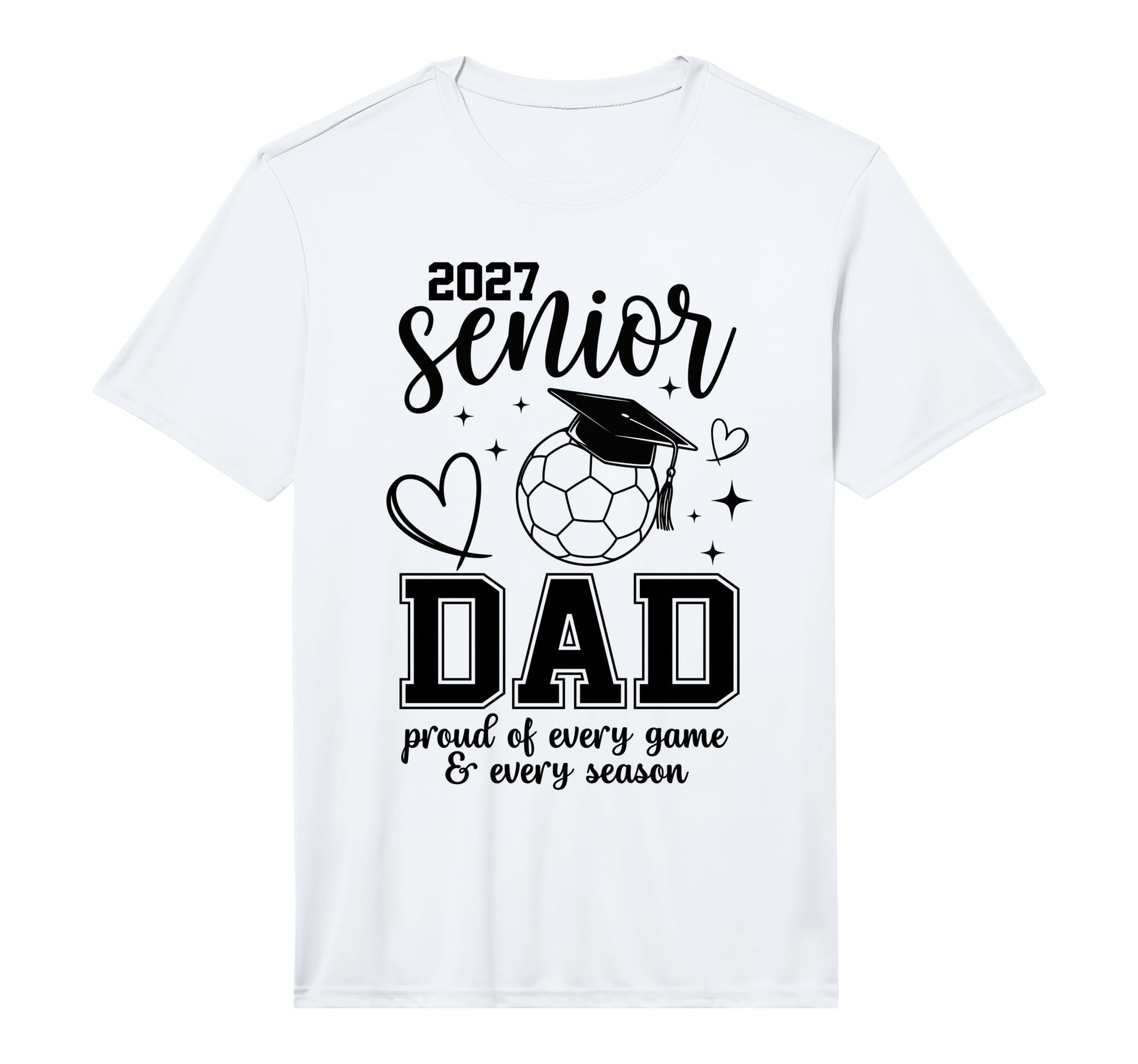 2027 Senior Soccer Dad Proud Family T-Shirt - Minimalist Print Men Women - T-Shirt, Sweatshirt, Hoodie