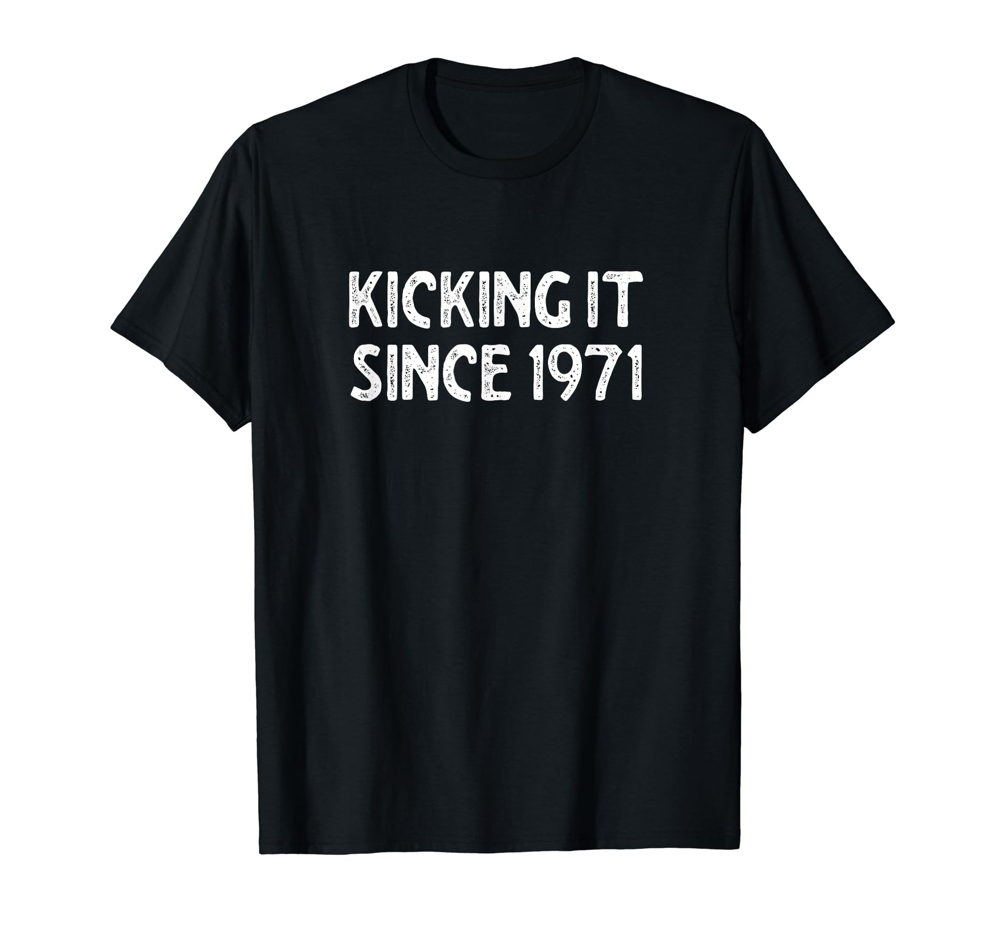 Kicking It Since 1971 Funny Soccer T-Shirt - Novelty Apparel for Adults - T-Shirt, Sweatshirt, Hoodie