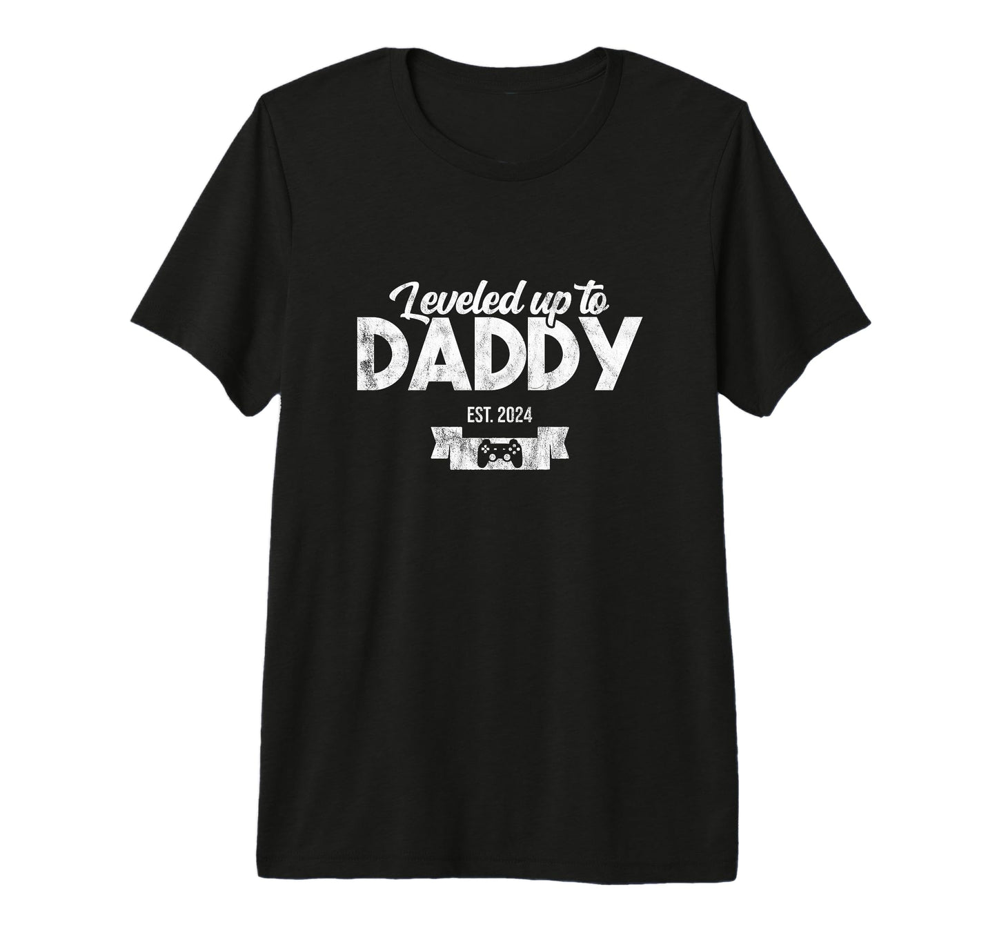 Mens Leveled Up To Daddy Shower T-Shirt - Aesthetic Graphic for Adults - T-Shirt, Sweatshirt, Hoodie