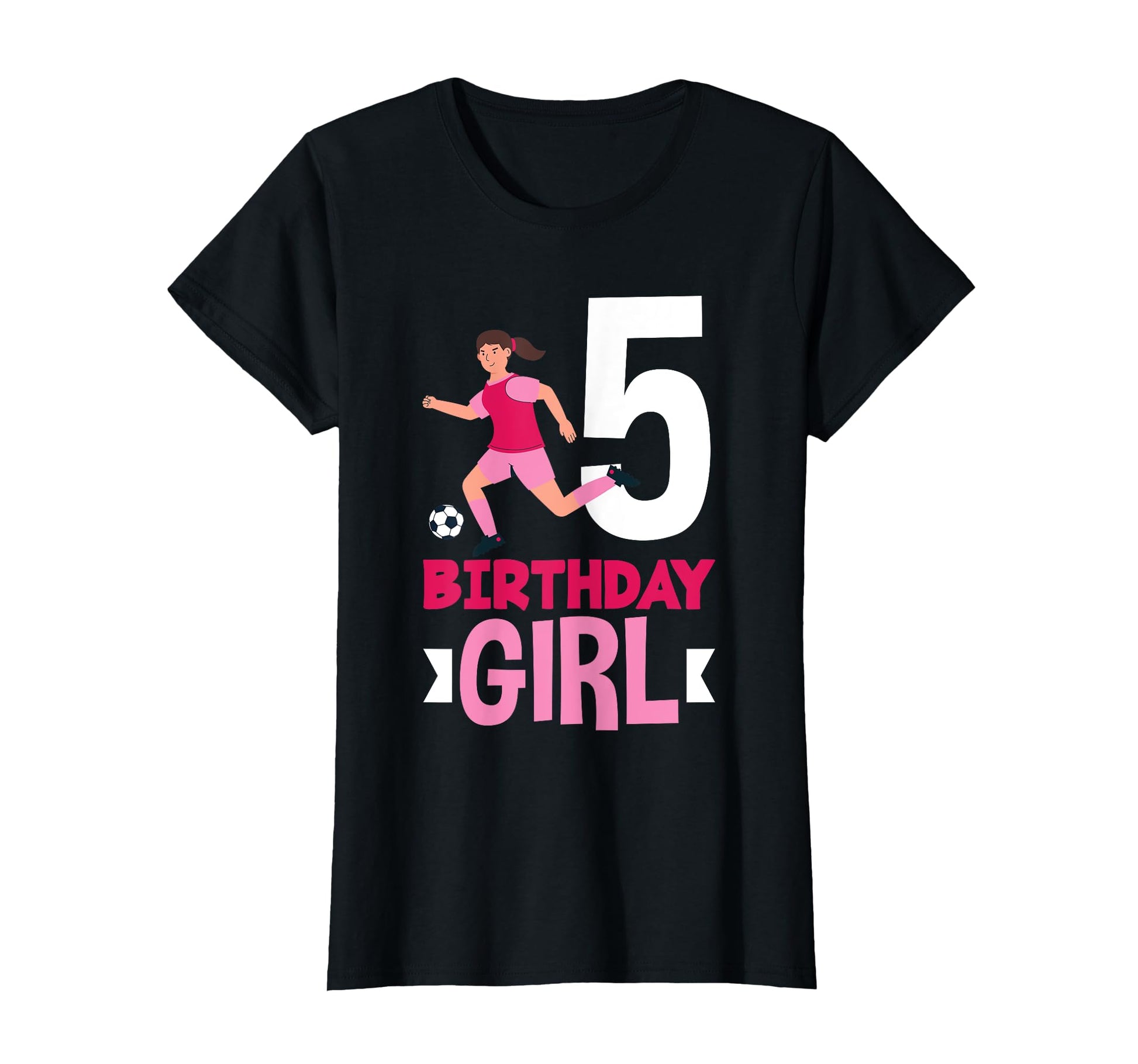 5Th Birthday 5 Years Soccer Football T-Shirt - Minimalist Print Men Women - T-Shirt, Sweatshirt, Hoodie