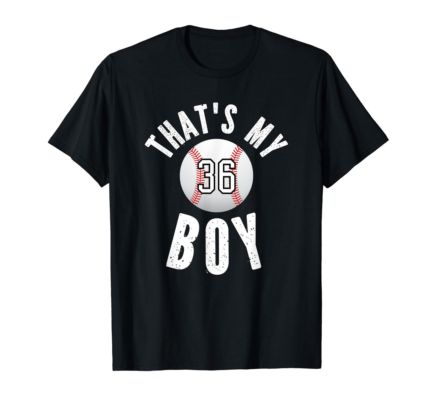 Thats My Baseball Jersey Number 36 T-Shirt - Minimalist Print for Adults - T-Shirt, Sweatshirt, Hoodie