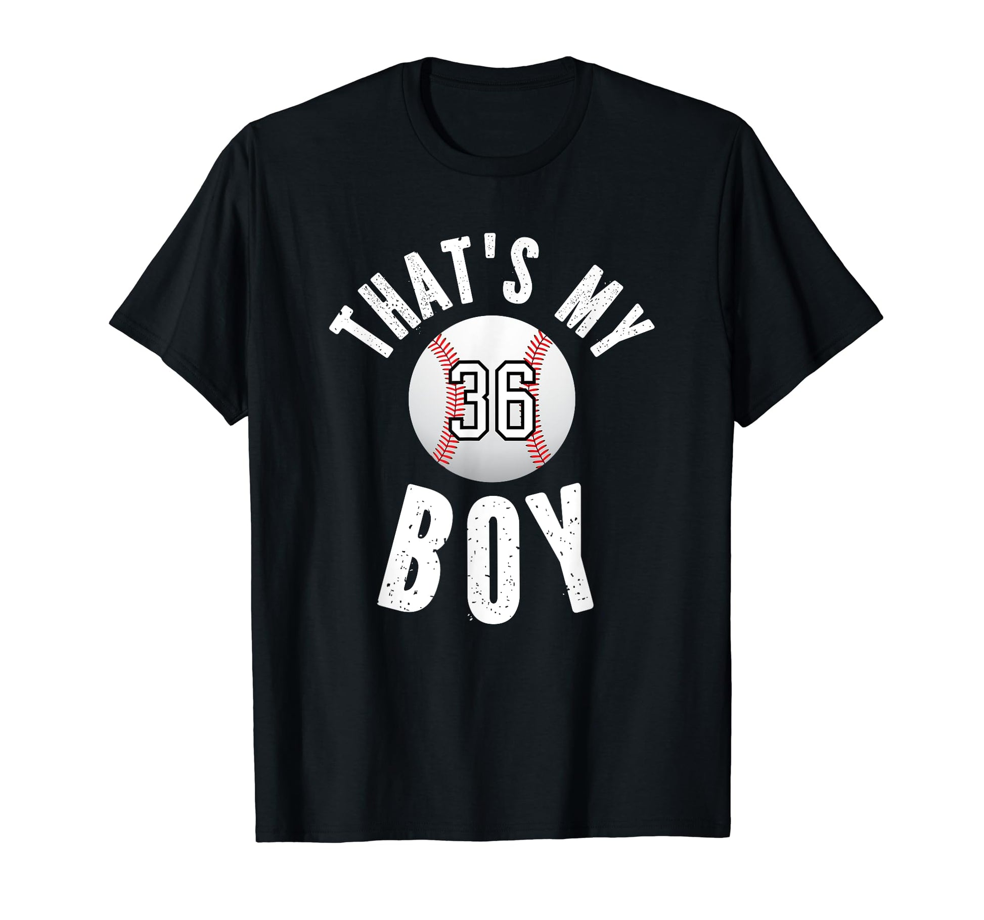 Thats My Baseball Jersey Number 36 T-Shirt - Minimalist Print for Adults - T-Shirt, Sweatshirt, Hoodie