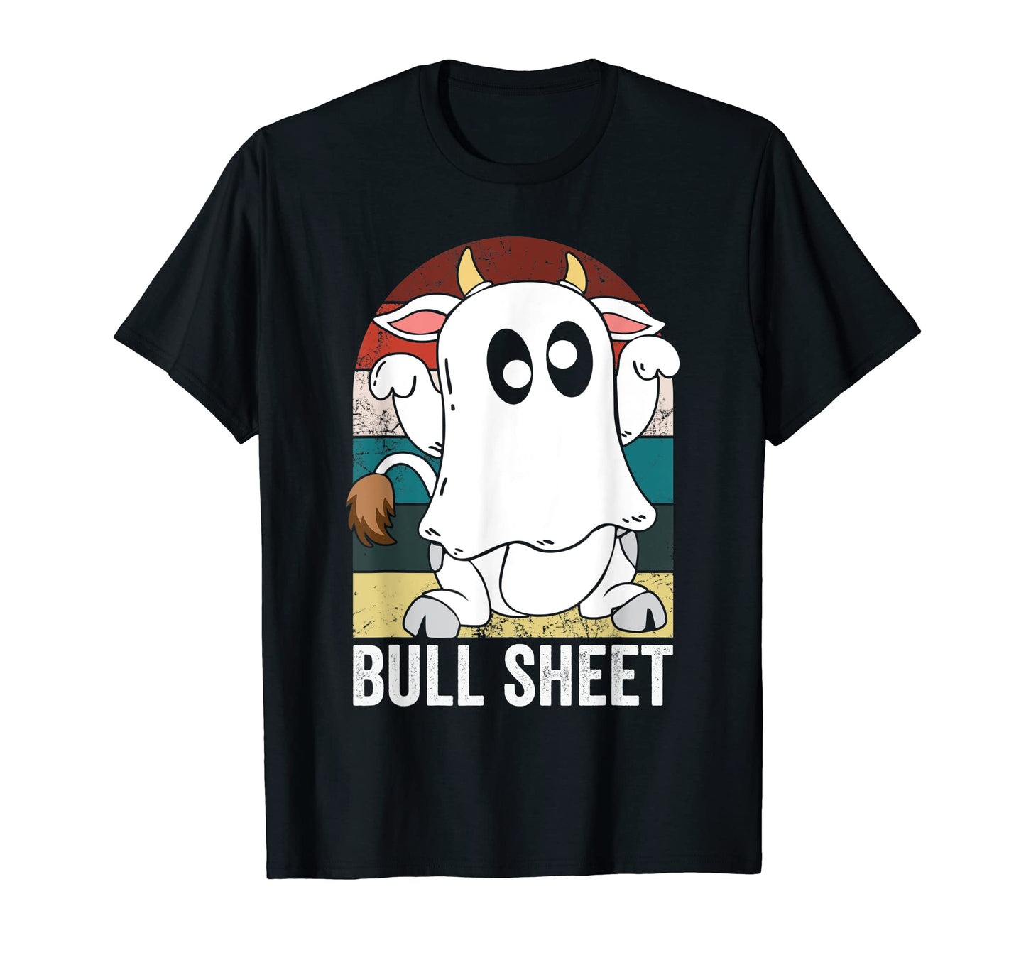 Funny Halloween Cow Bull Sheet Dad T-Shirt - Fun Novelty Design Men Women - T-Shirt, Sweatshirt, Hoodie