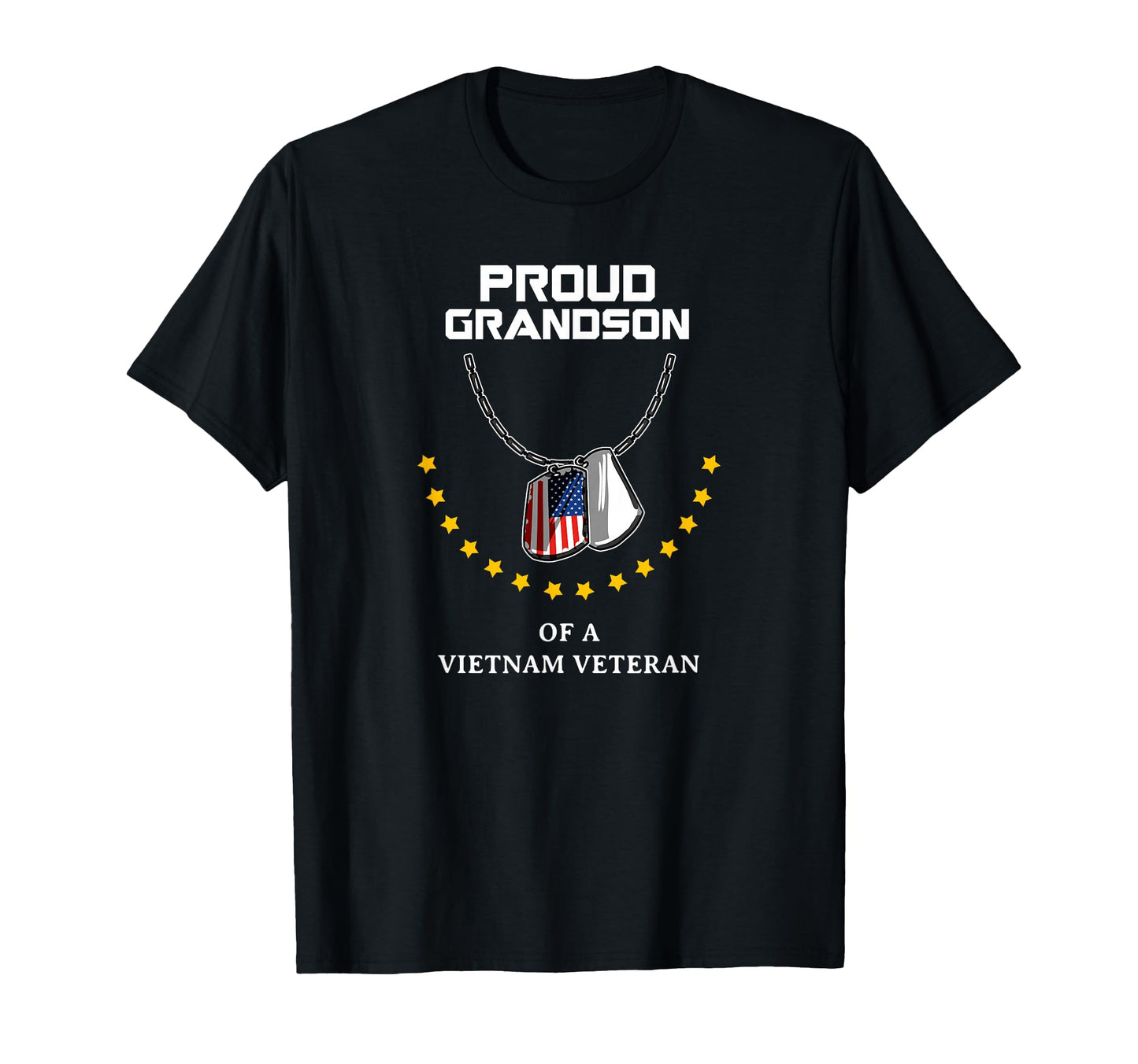 Proud Grandson Vietnam Veteran Army T-Shirt - Fun Novelty Design Unisex - T-Shirt, Sweatshirt, Hoodie