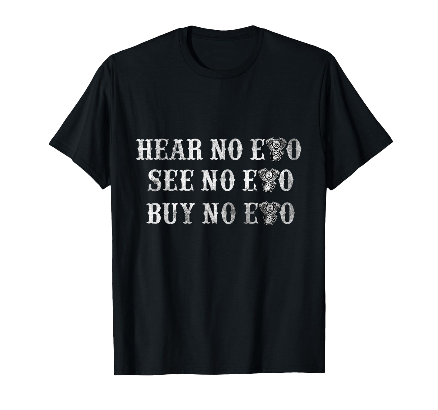 Funny Hear No Evo See No Evo T-Shirt - Minimalist Print Men Women - T-Shirt, Sweatshirt, Hoodie