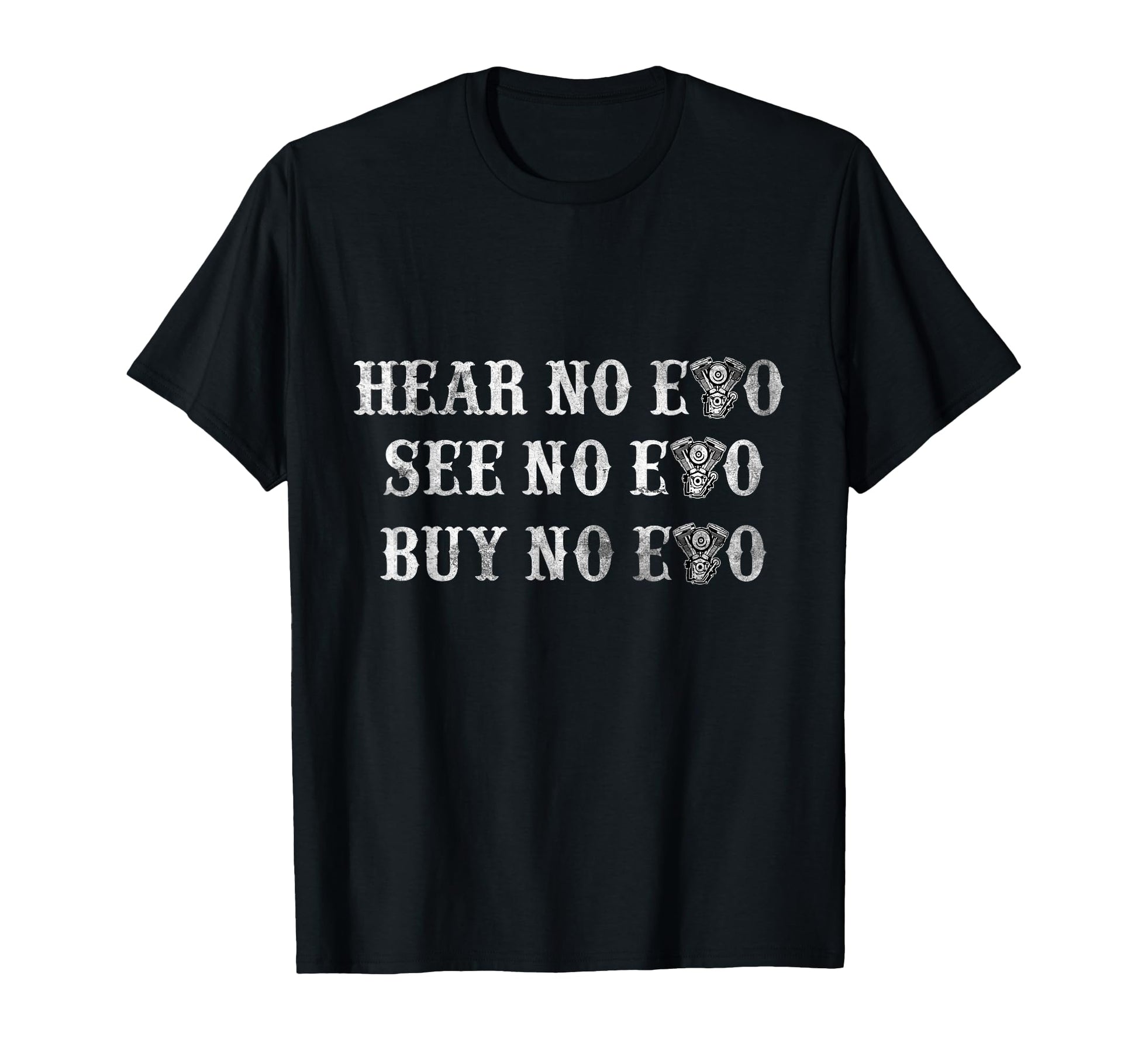 Funny Hear No Evo See No Evo T-Shirt - Minimalist Print Men Women - T-Shirt, Sweatshirt, Hoodie