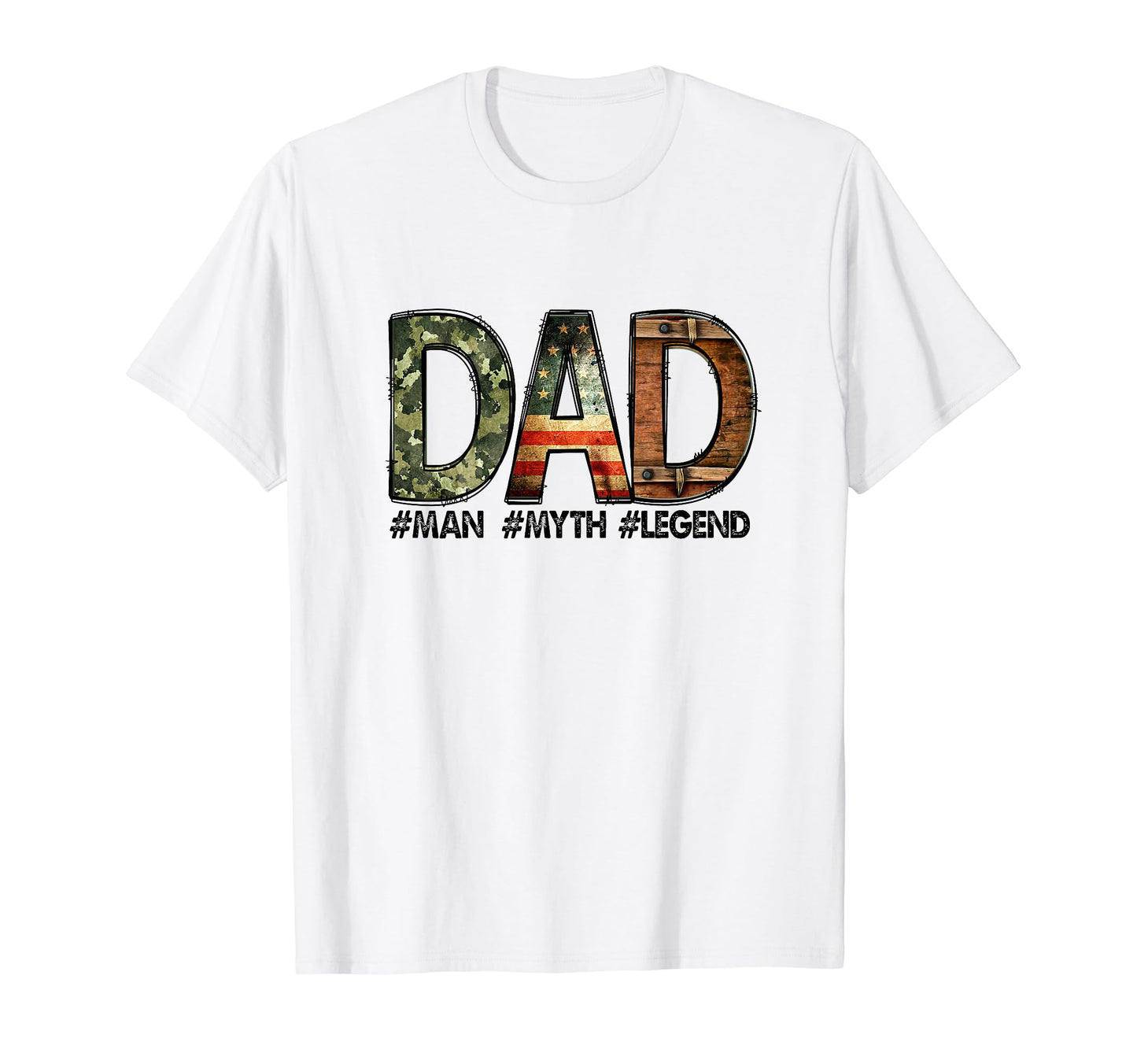 Fathers Day Patriotic Dad Myth T-Shirt - Streetwear Style for Adults - T-Shirt, Sweatshirt, Hoodie