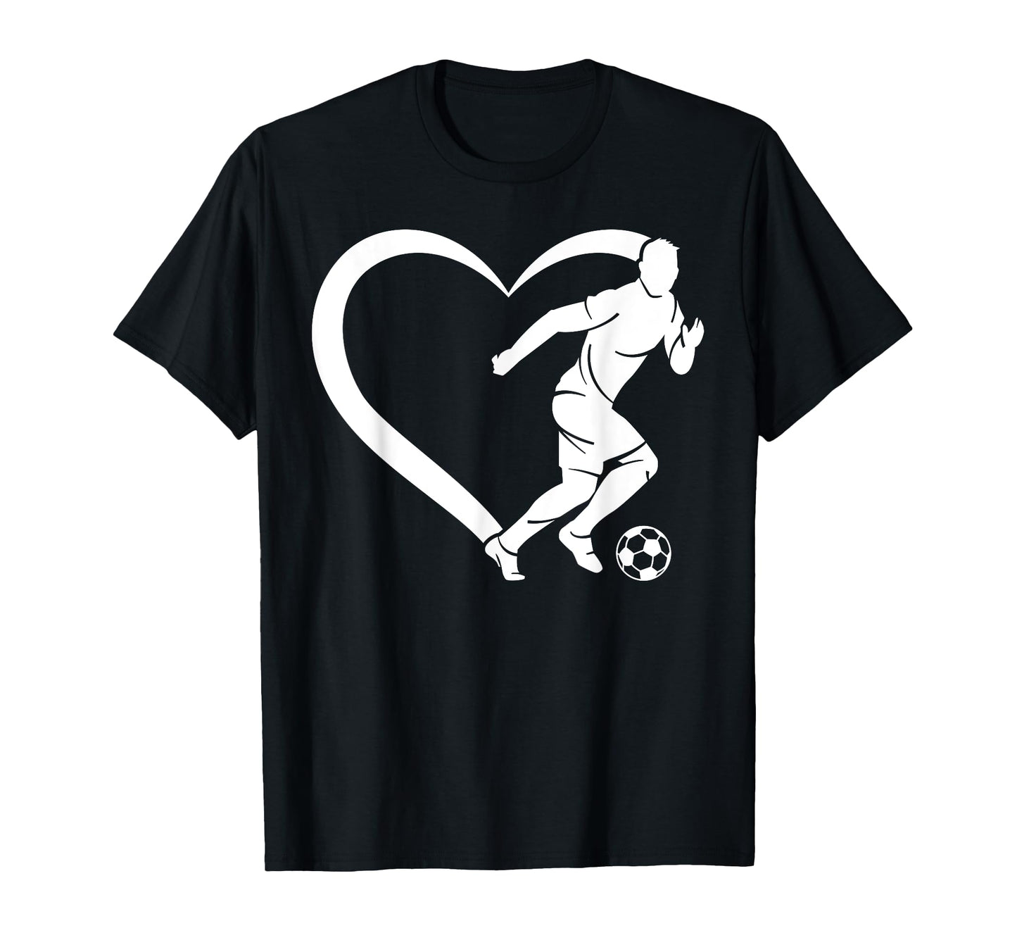 Soccer Player Soccer Heart Soccer T-Shirt - Custom Art Print for Adults - T-Shirt, Sweatshirt, Hoodie