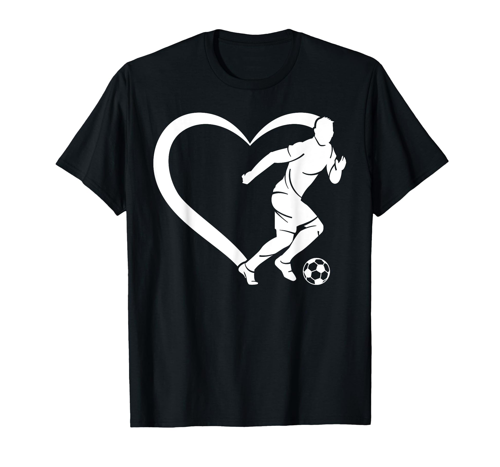 Soccer Player Soccer Heart Soccer T-Shirt - Custom Art Print for Adults - T-Shirt, Sweatshirt, Hoodie