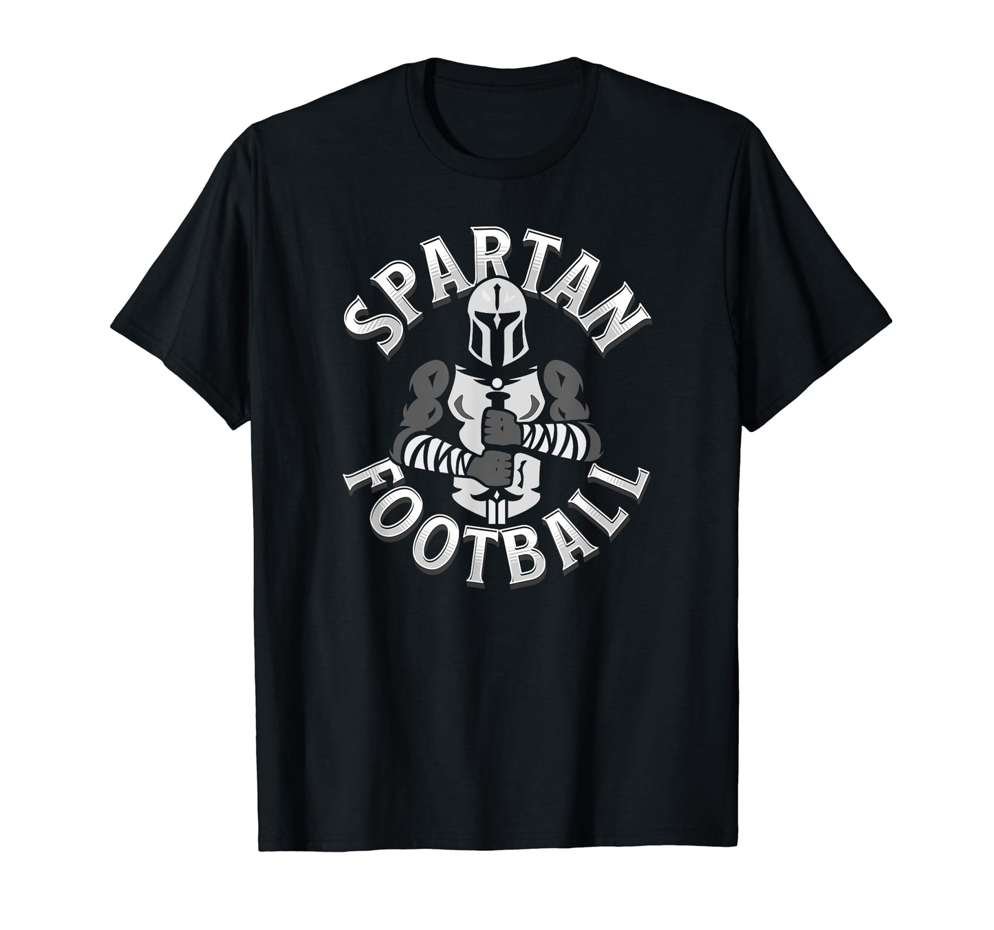 Spartan Football Game Day Mom Dad Black T-Shirt - Unique Graphic Unisex - T-Shirt, Sweatshirt, Hoodie