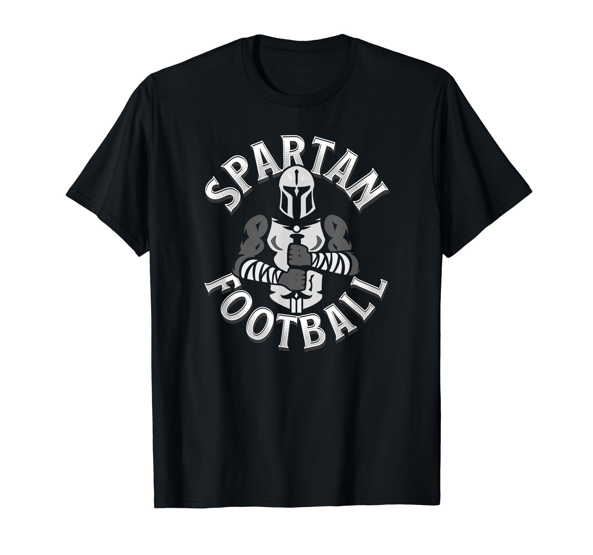 Spartan Football Game Day Mom Dad Black T-Shirt - Unique Graphic Unisex - T-Shirt, Sweatshirt, Hoodie