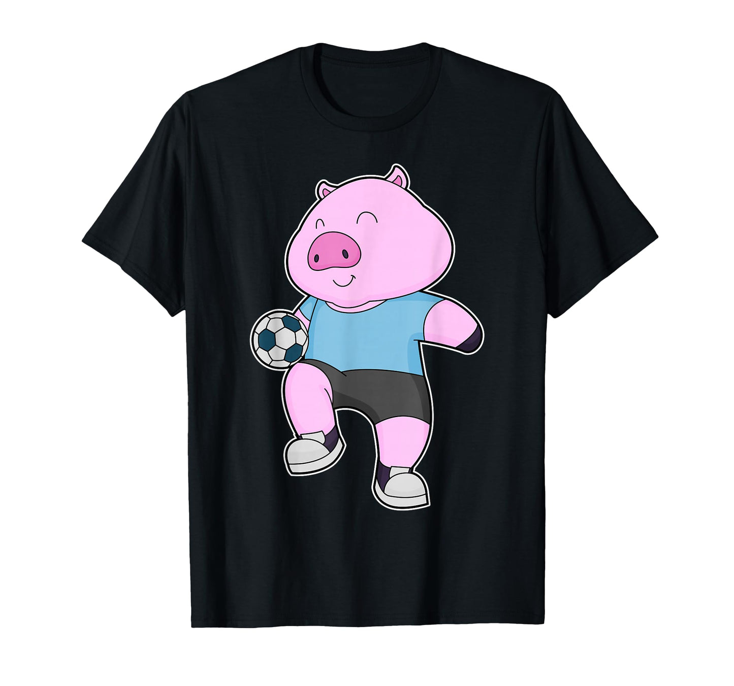 Pig Soccer Player Soccer Sports T-Shirt - Graphic Print Men Women - T-Shirt, Sweatshirt, Hoodie