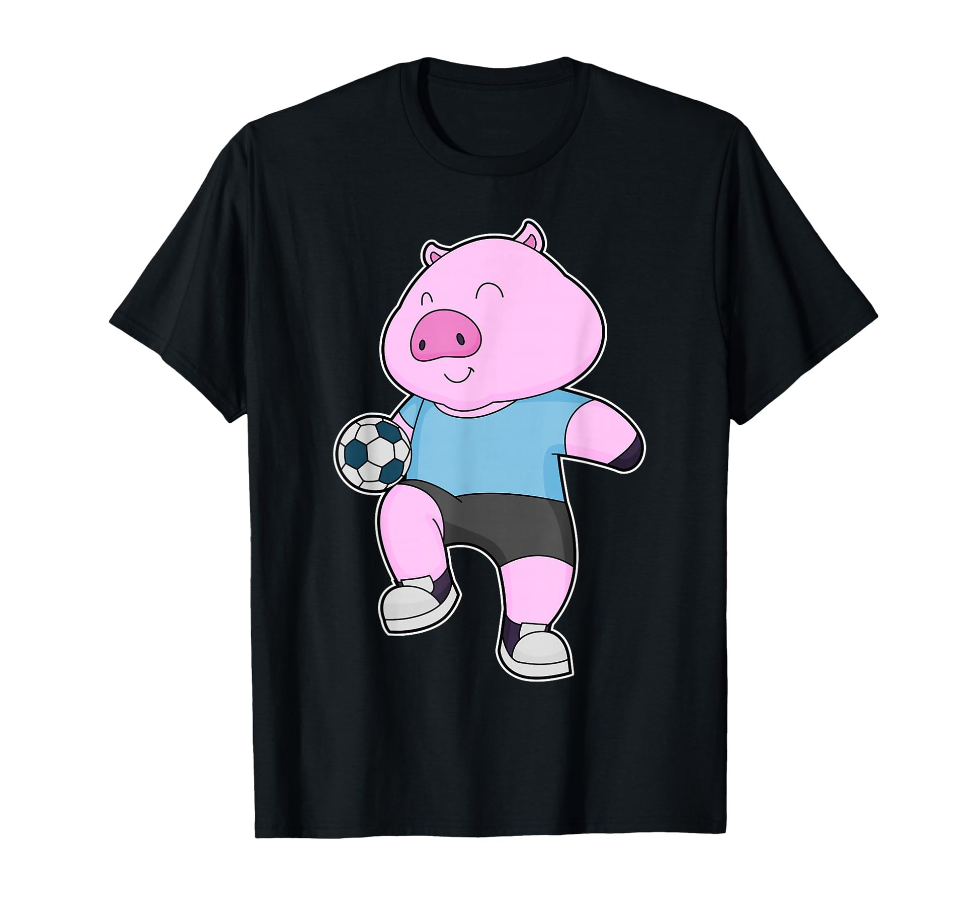 Pig Soccer Player Soccer Sports T-Shirt - Graphic Print Men Women - T-Shirt, Sweatshirt, Hoodie